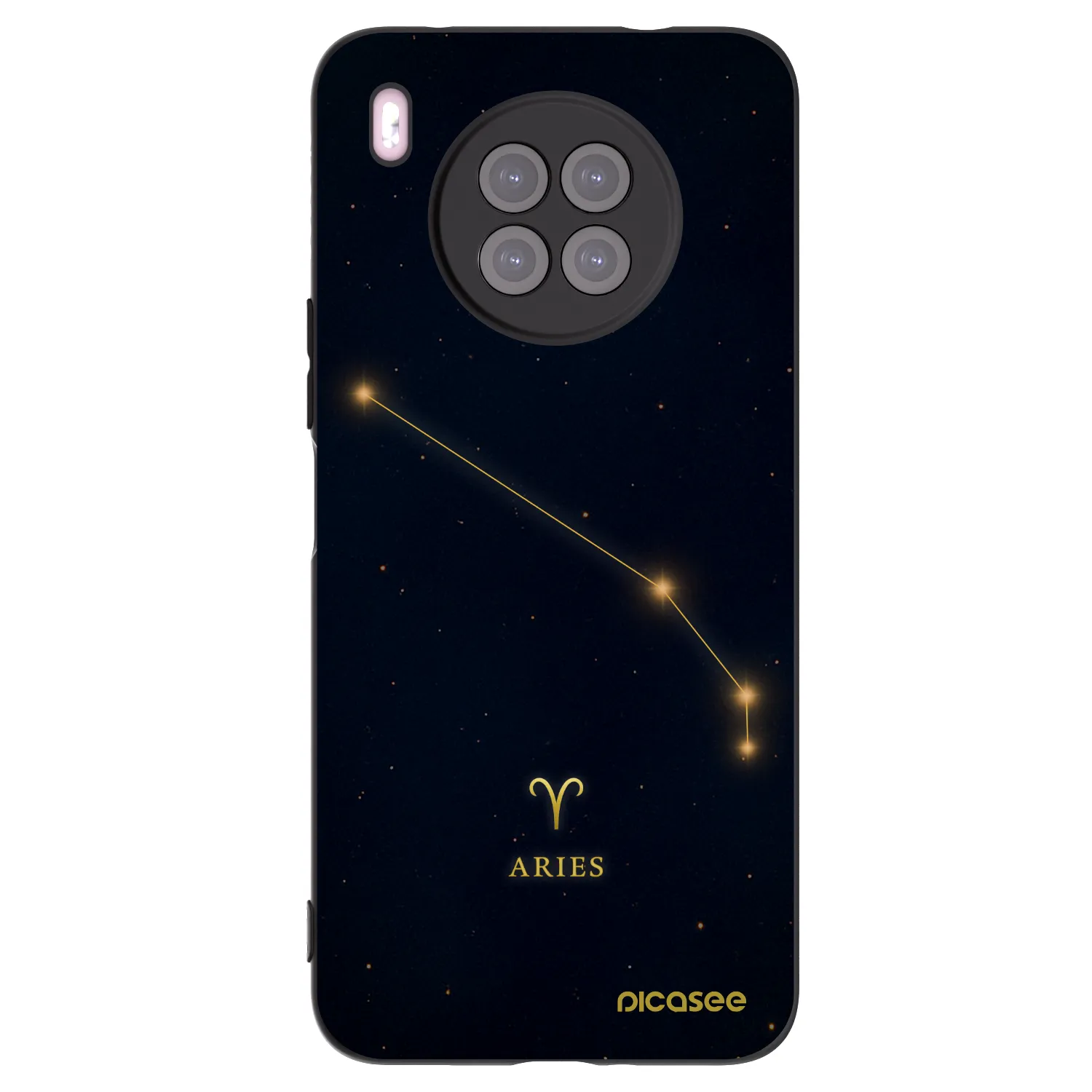 Picasee silikonový černý obal pro Huawei Nova 8i - ARIES