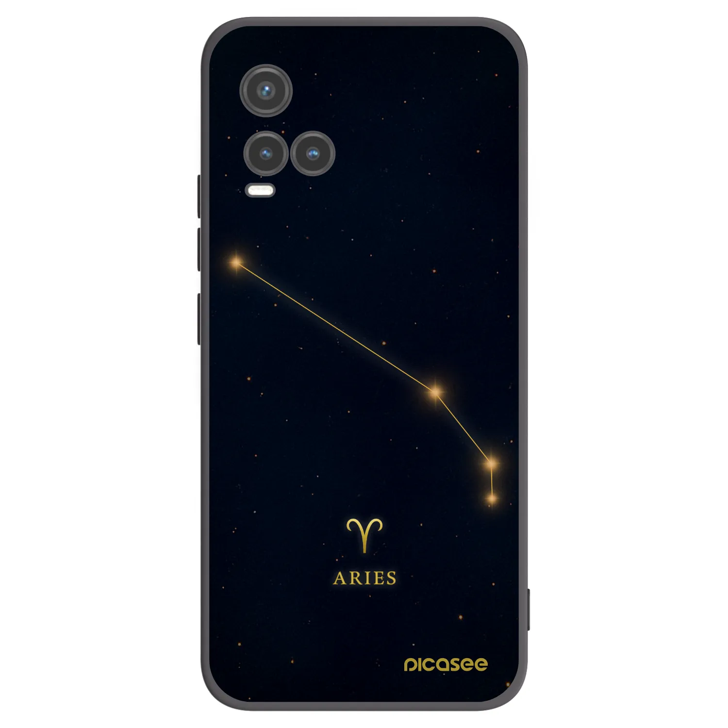 Picasee silikonový černý obal pro Vivo Y33s - ARIES
