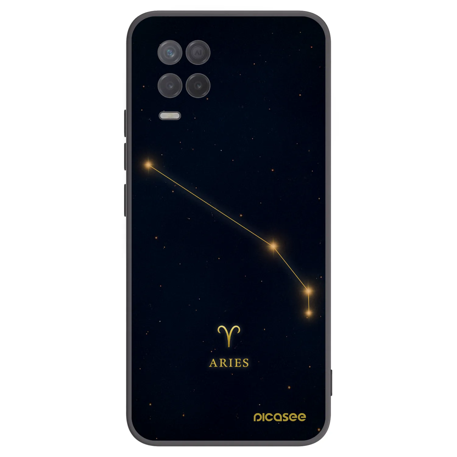 Picasee silikonový černý obal pro Realme 8 5G - ARIES