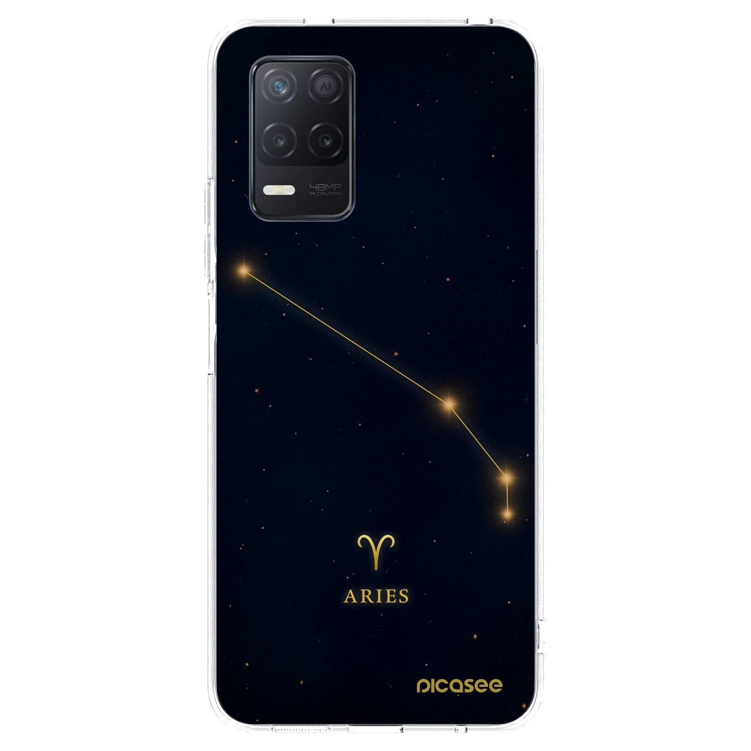 Picasee silikonový průhledný obal pro Realme 8 5G - ARIES