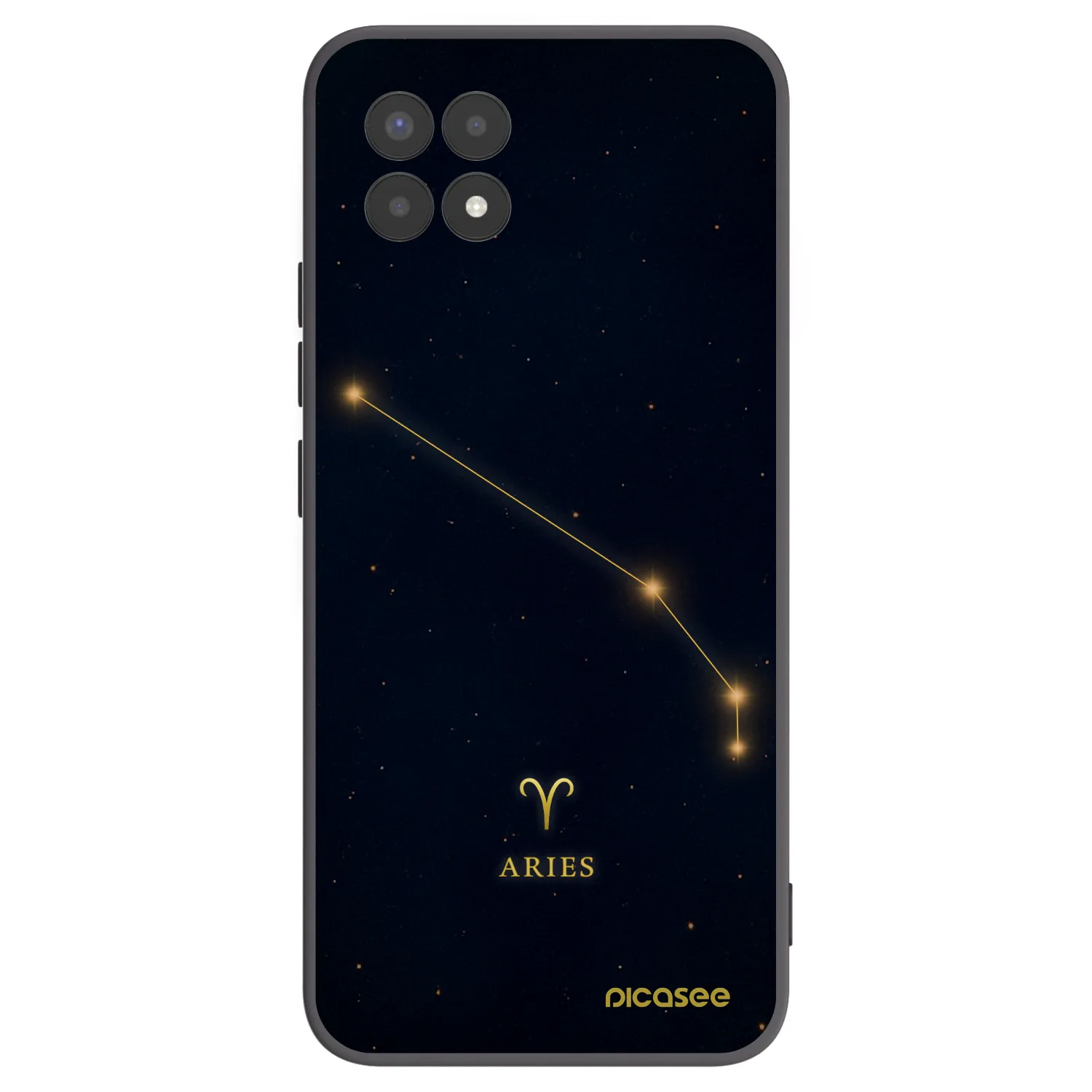 Picasee silikonový černý obal pro Realme 8i - ARIES