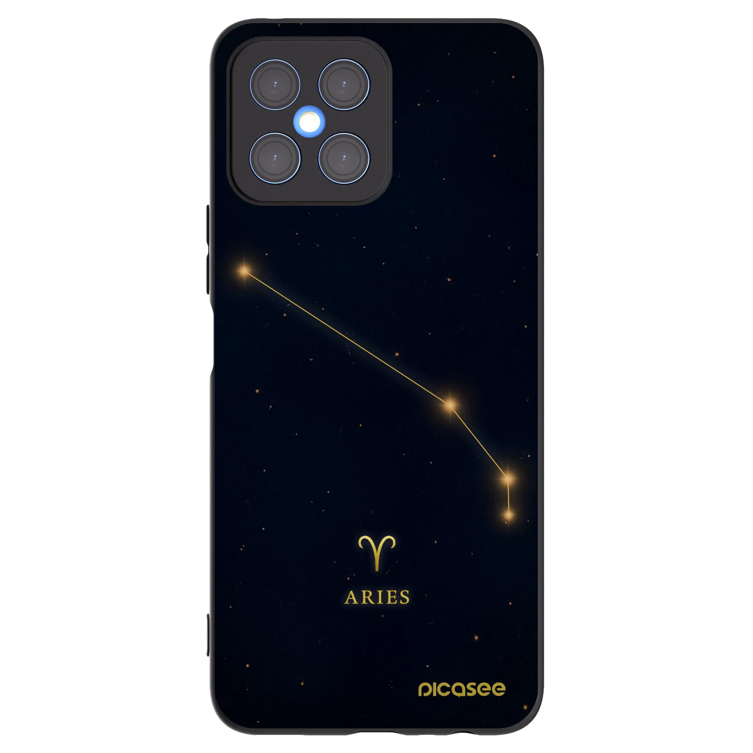 Picasee silikonový černý obal pro Honor X8 4G - ARIES