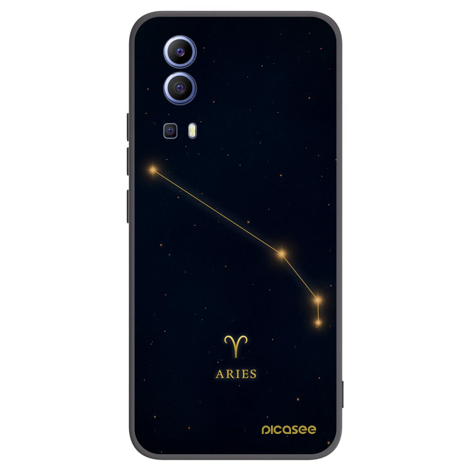 Picasee silikonový černý obal pro Vivo Y52 5G - ARIES