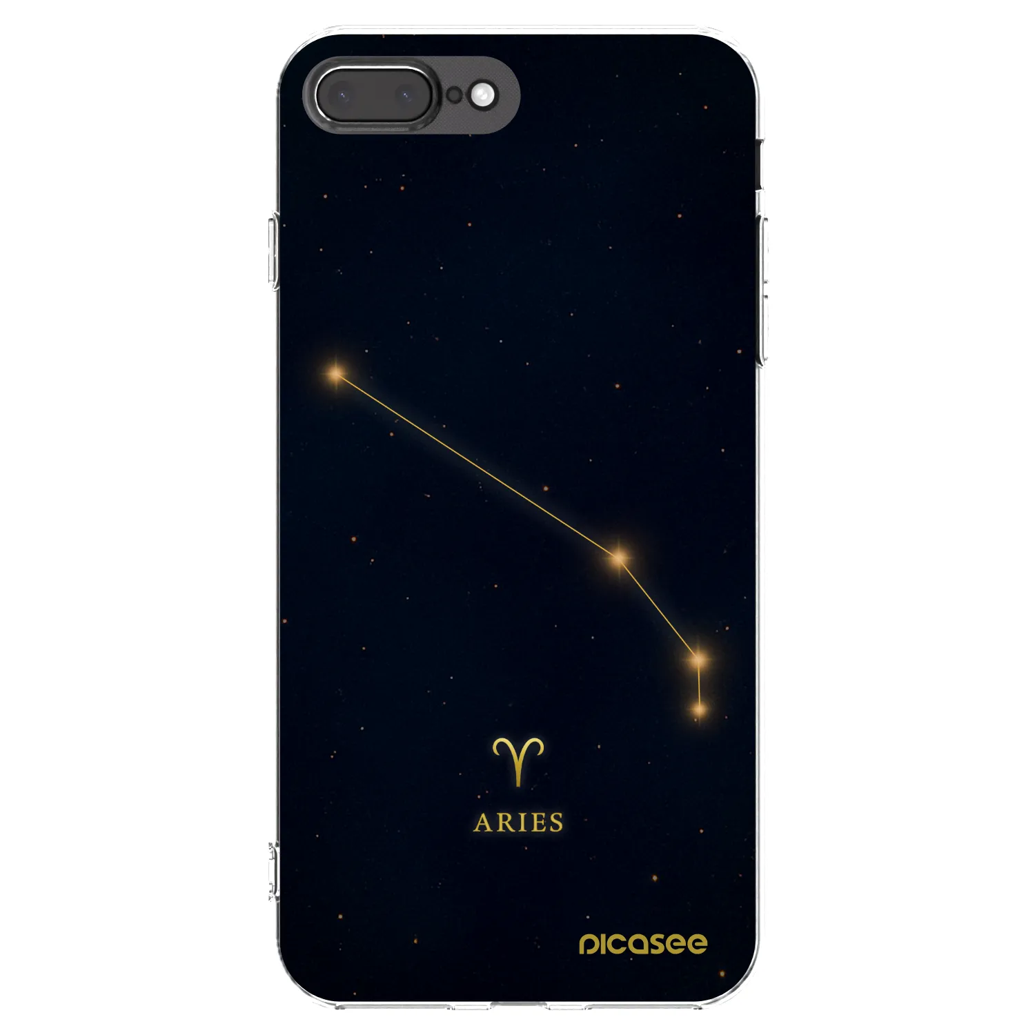Picasee silikonový průhledný obal pro Apple iPhone 8 Plus - ARIES