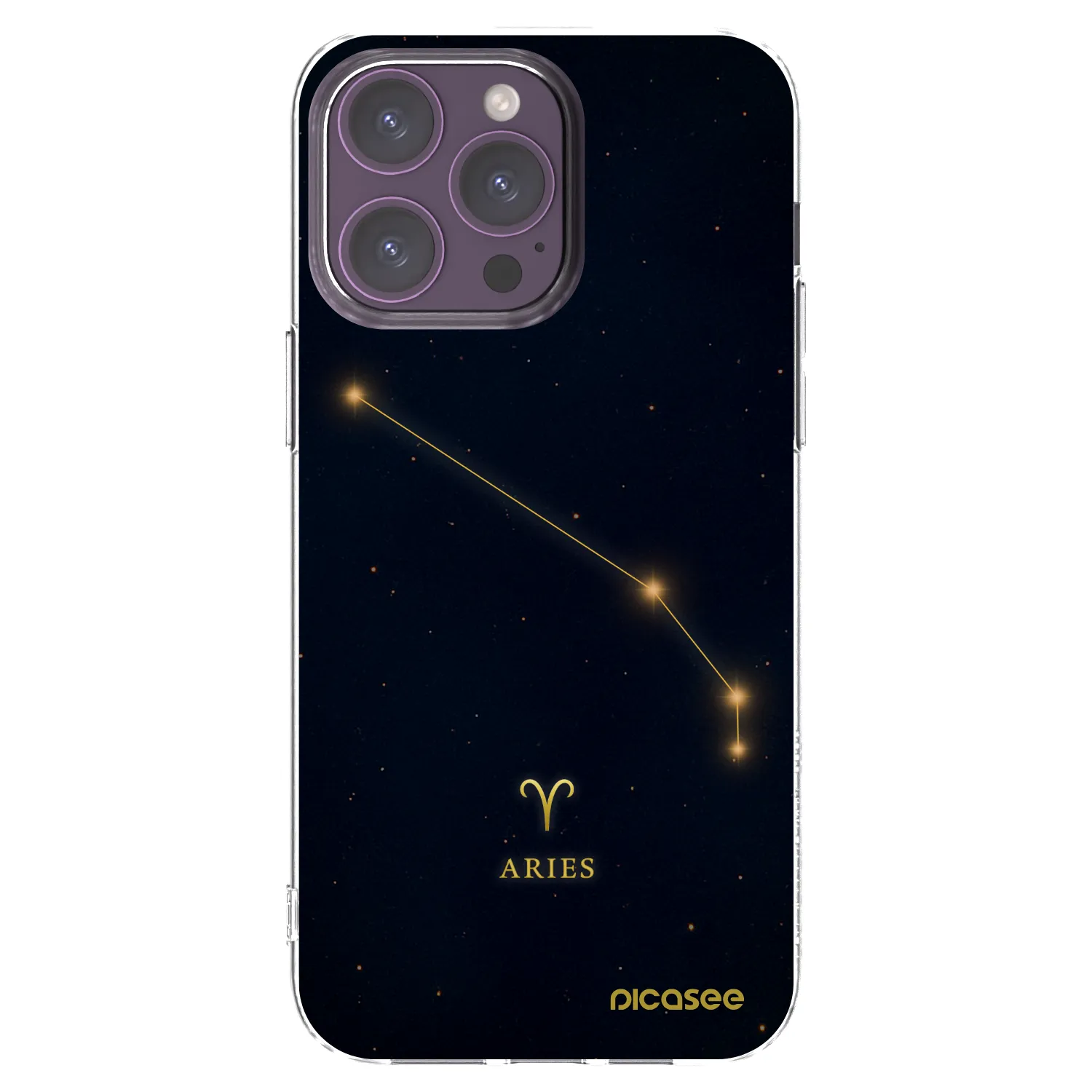 Picasee silikonový průhledný obal pro Apple iPhone 14 Pro Max - ARIES