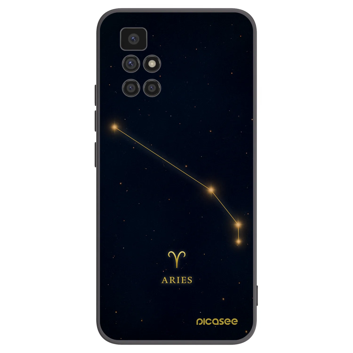 Picasee silikonový černý obal pro Xiaomi Redmi 10 (2022) - ARIES