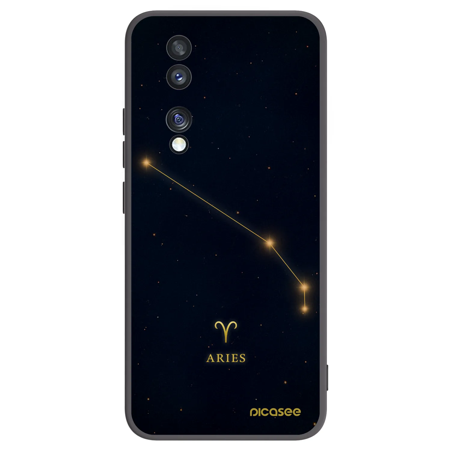 Picasee silikonový černý obal pro Honor 70 - ARIES