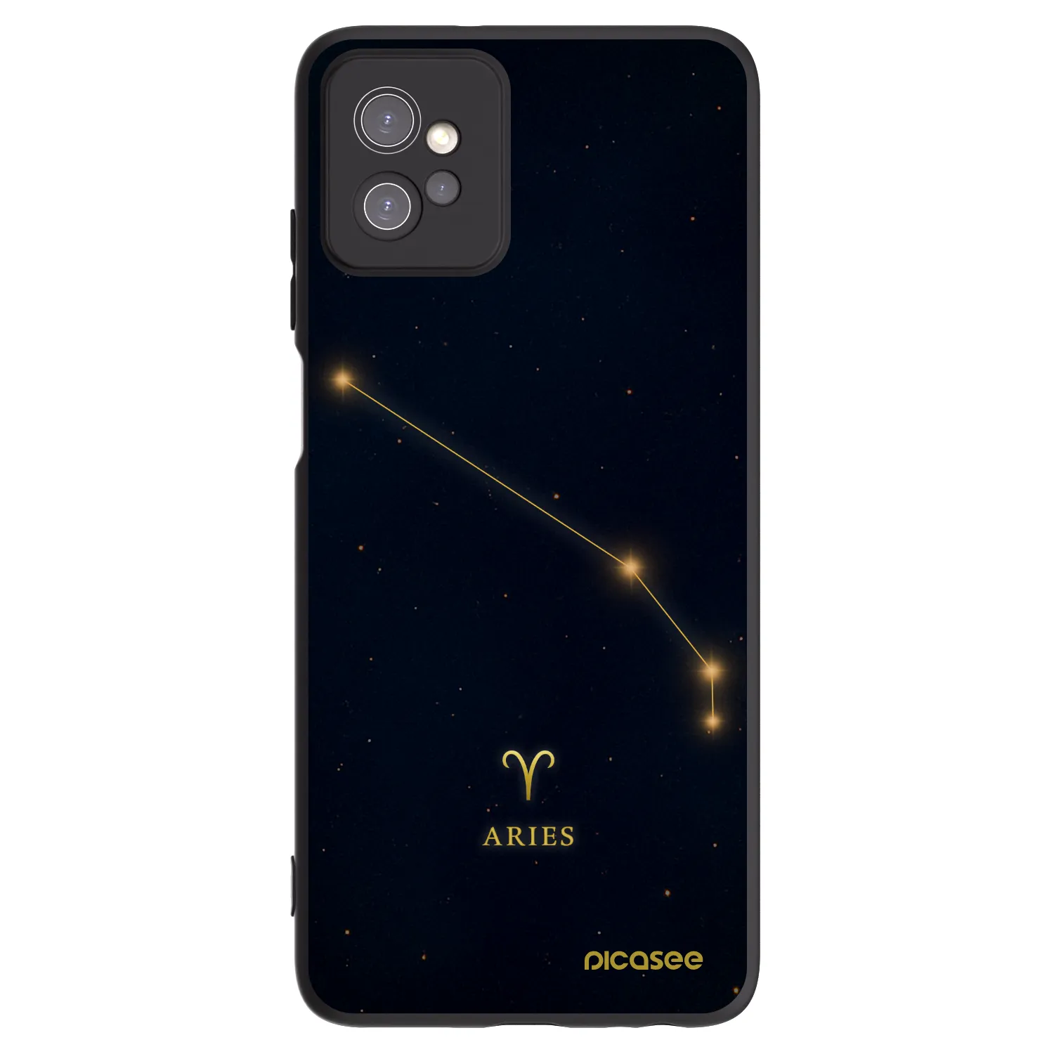 Picasee silikonový černý obal pro Motorola Moto G32 - ARIES