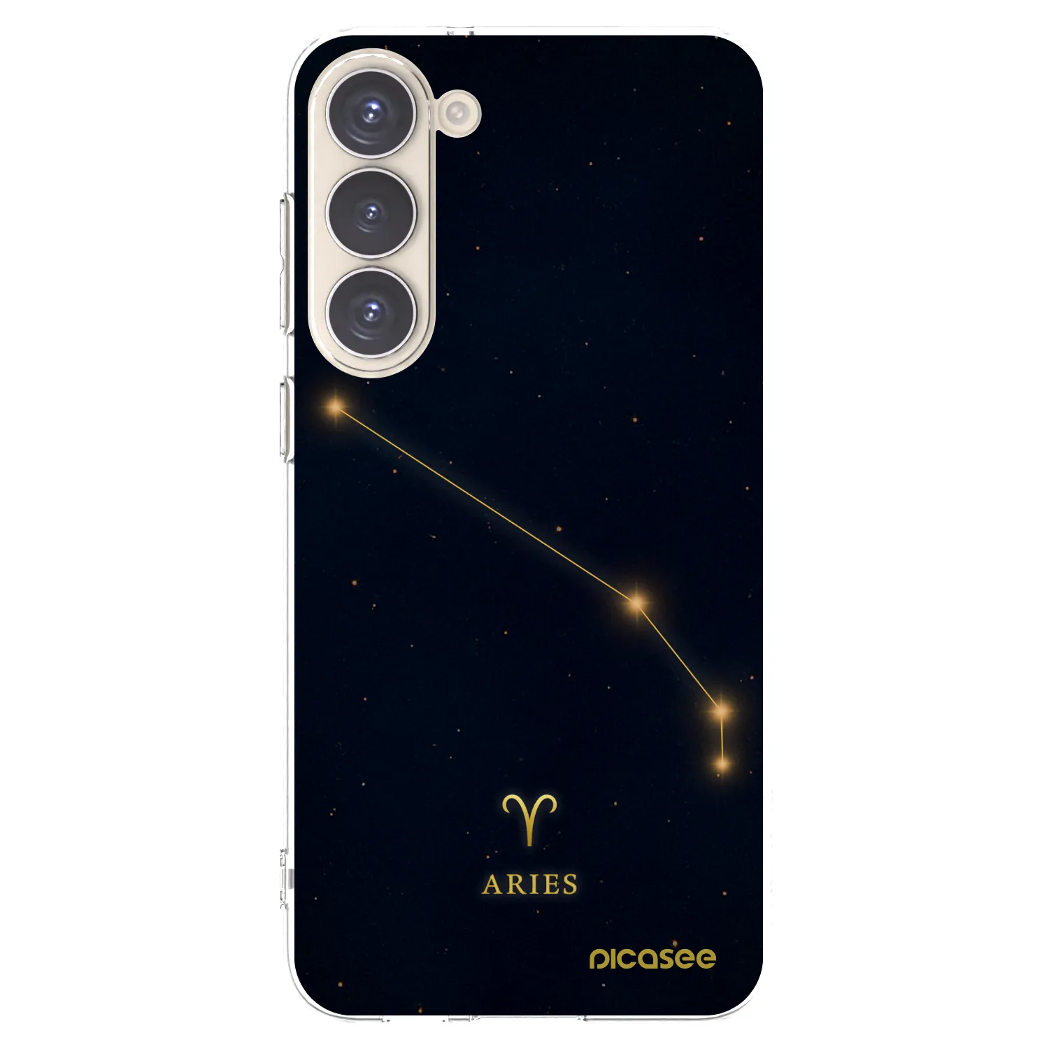 Picasee silikonový průhledný obal pro Samsung Galaxy S23+ 5G - ARIES