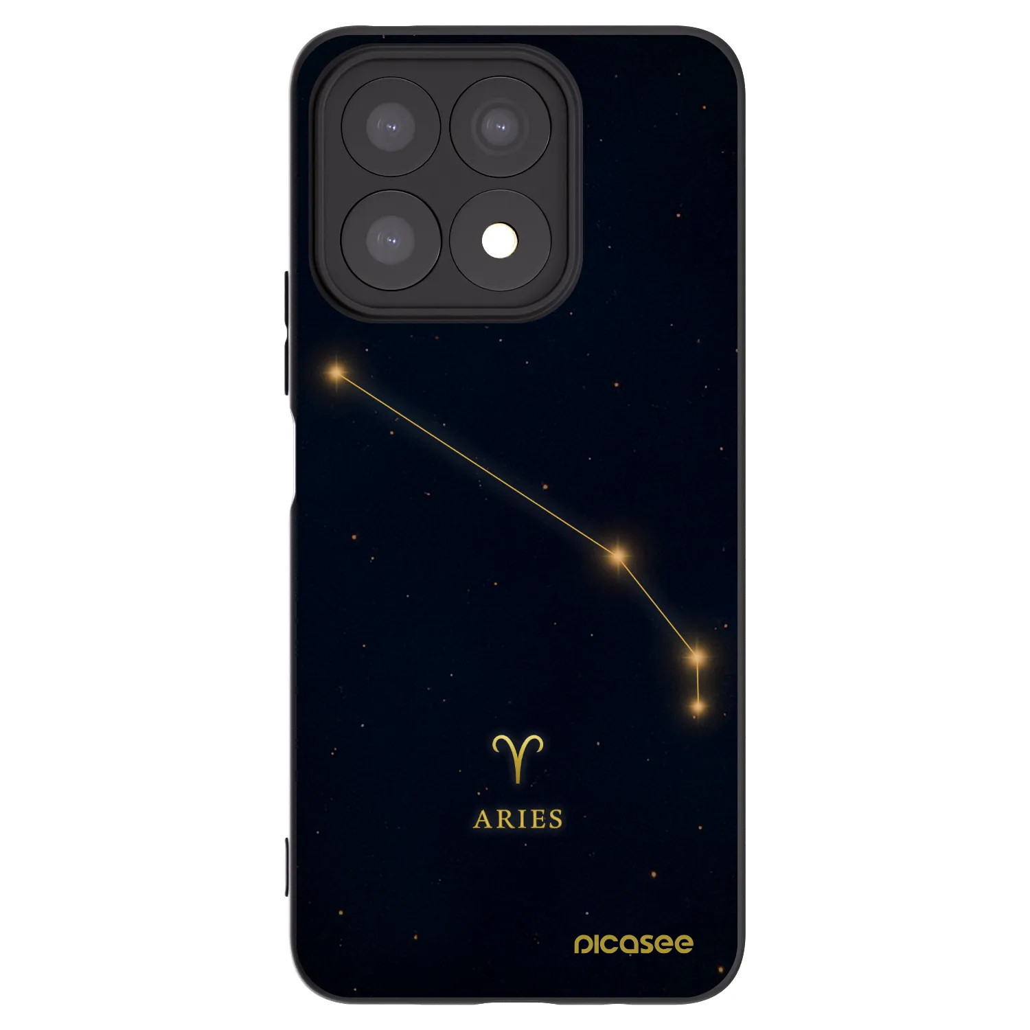 Picasee silikonový černý obal pro Honor X8a - ARIES