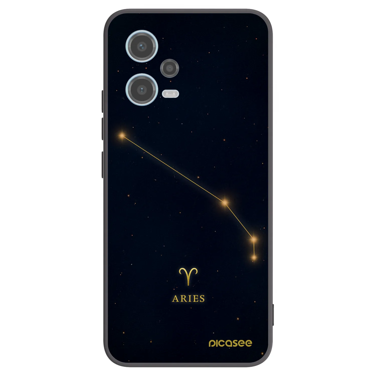 Picasee silikonový černý obal pro Xiaomi Redmi Note 12 5G - ARIES