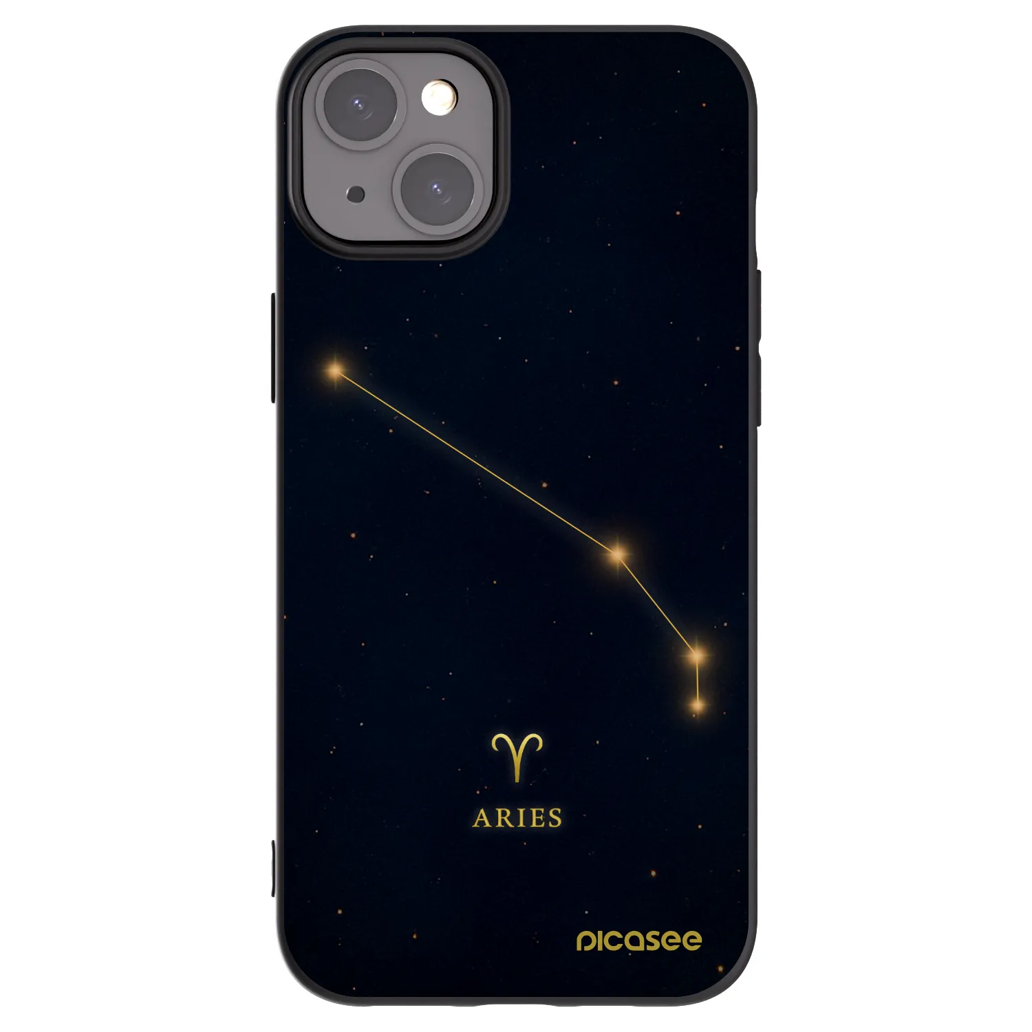 Picasee silikonový černý obal pro Apple iPhone 15 Plus - ARIES
