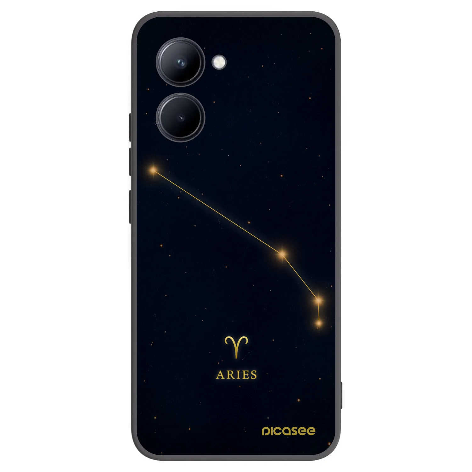 Picasee silikonový černý obal pro Realme C33 (2023) - ARIES