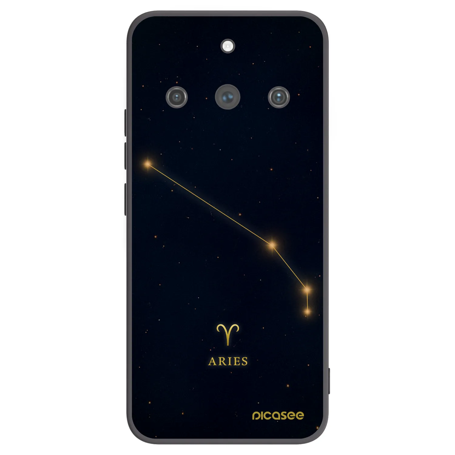 Picasee silikonový černý obal pro Realme 11 Pro+ - ARIES