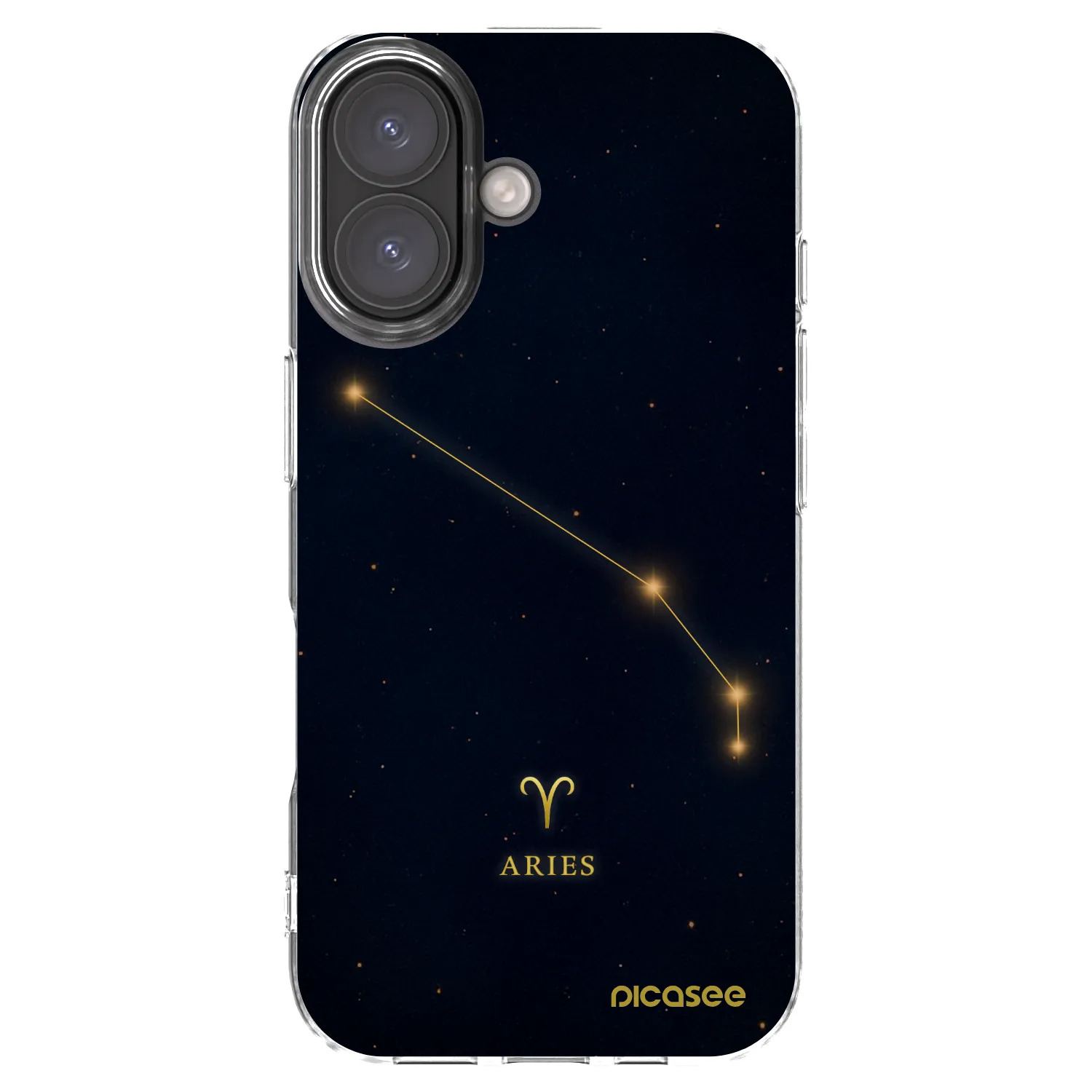 Picasee silikonový průhledný obal pro Apple iPhone 16 - ARIES