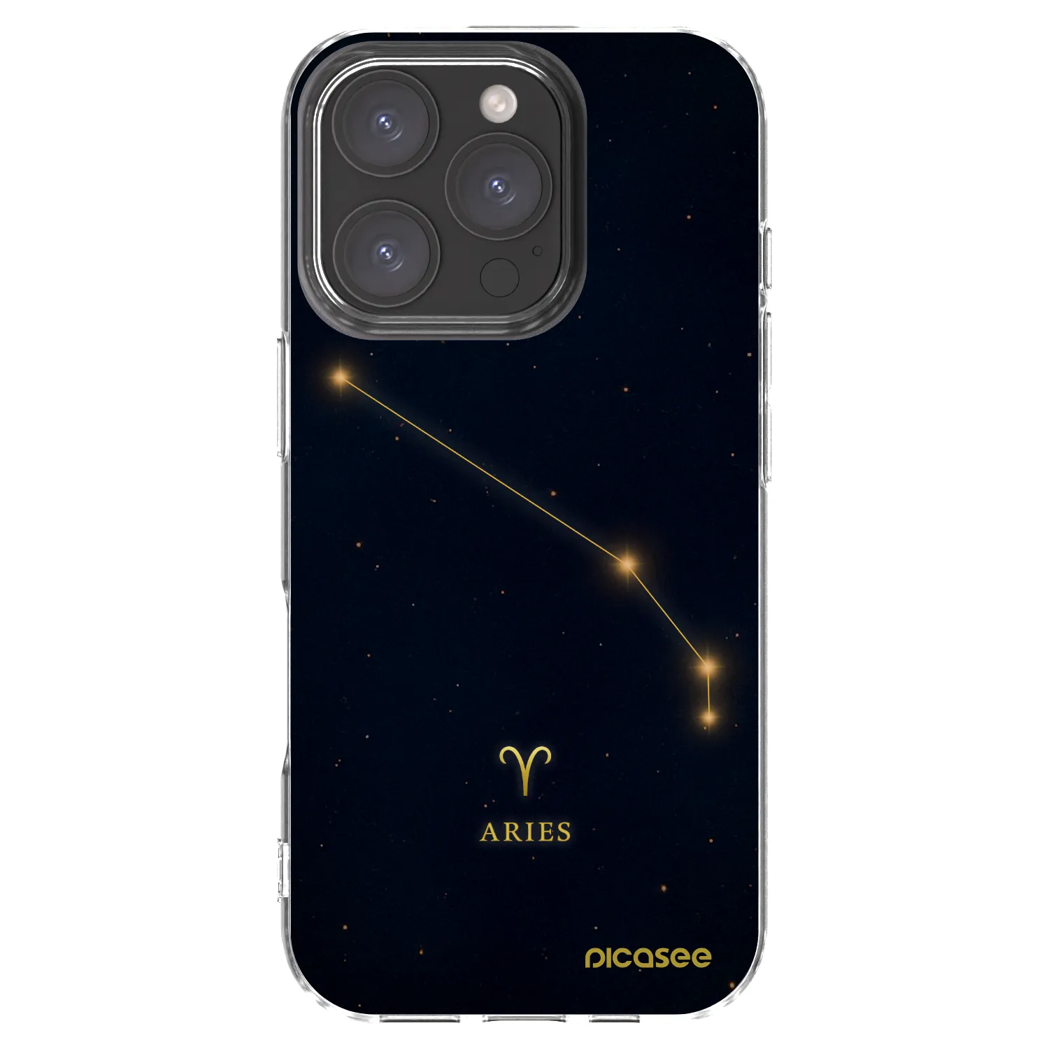Picasee silikonový průhledný obal pro Apple iPhone 16 Pro - ARIES