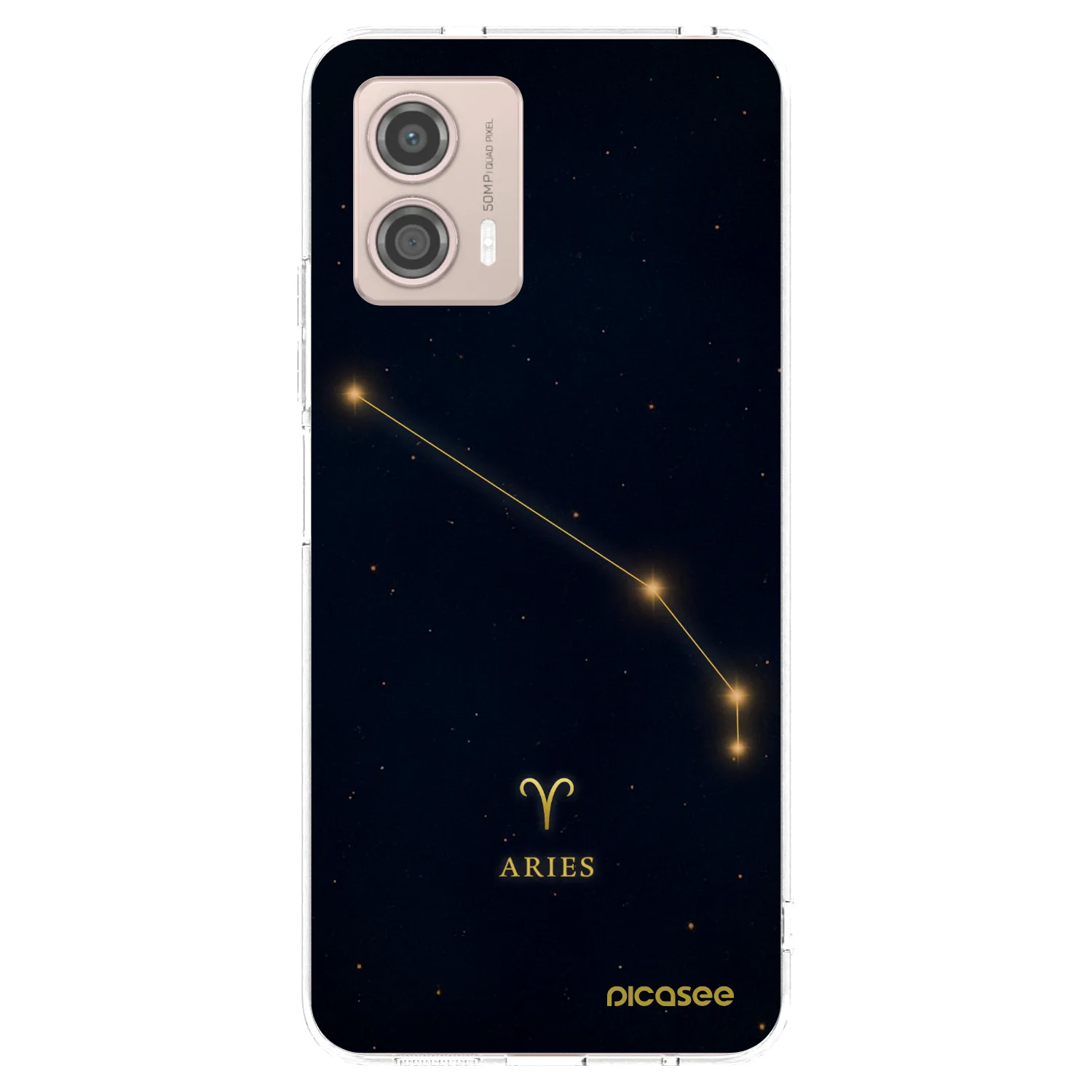 Picasee silikonový průhledný obal pro Motorola Moto G53 5G - ARIES