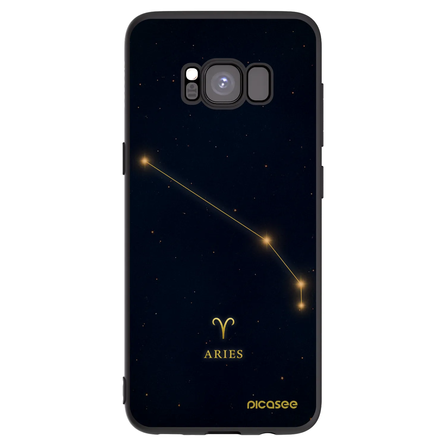 Picasee silikonový černý obal pro Samsung Galaxy S8 G950F - ARIES