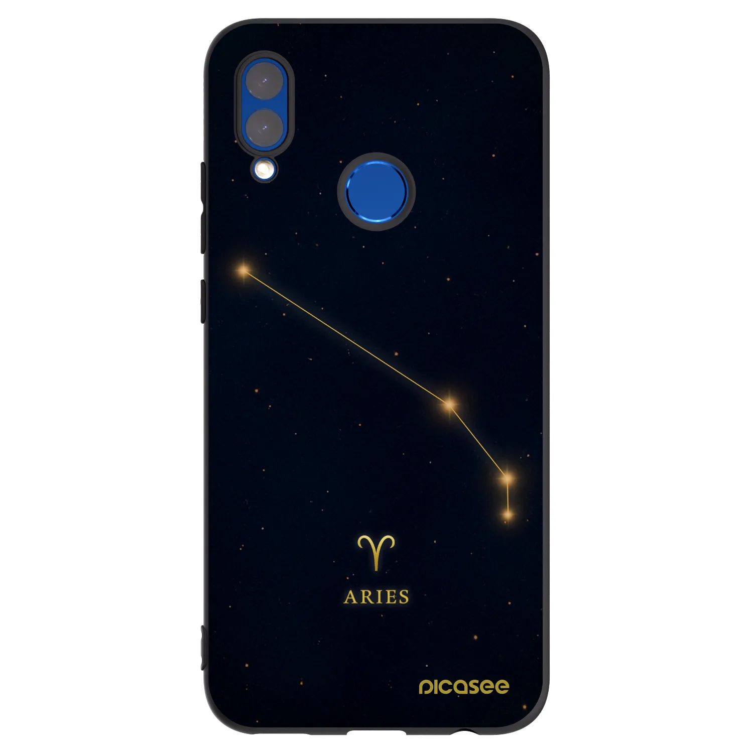 Picasee silikonový černý obal pro Huawei P Smart 2019 - ARIES