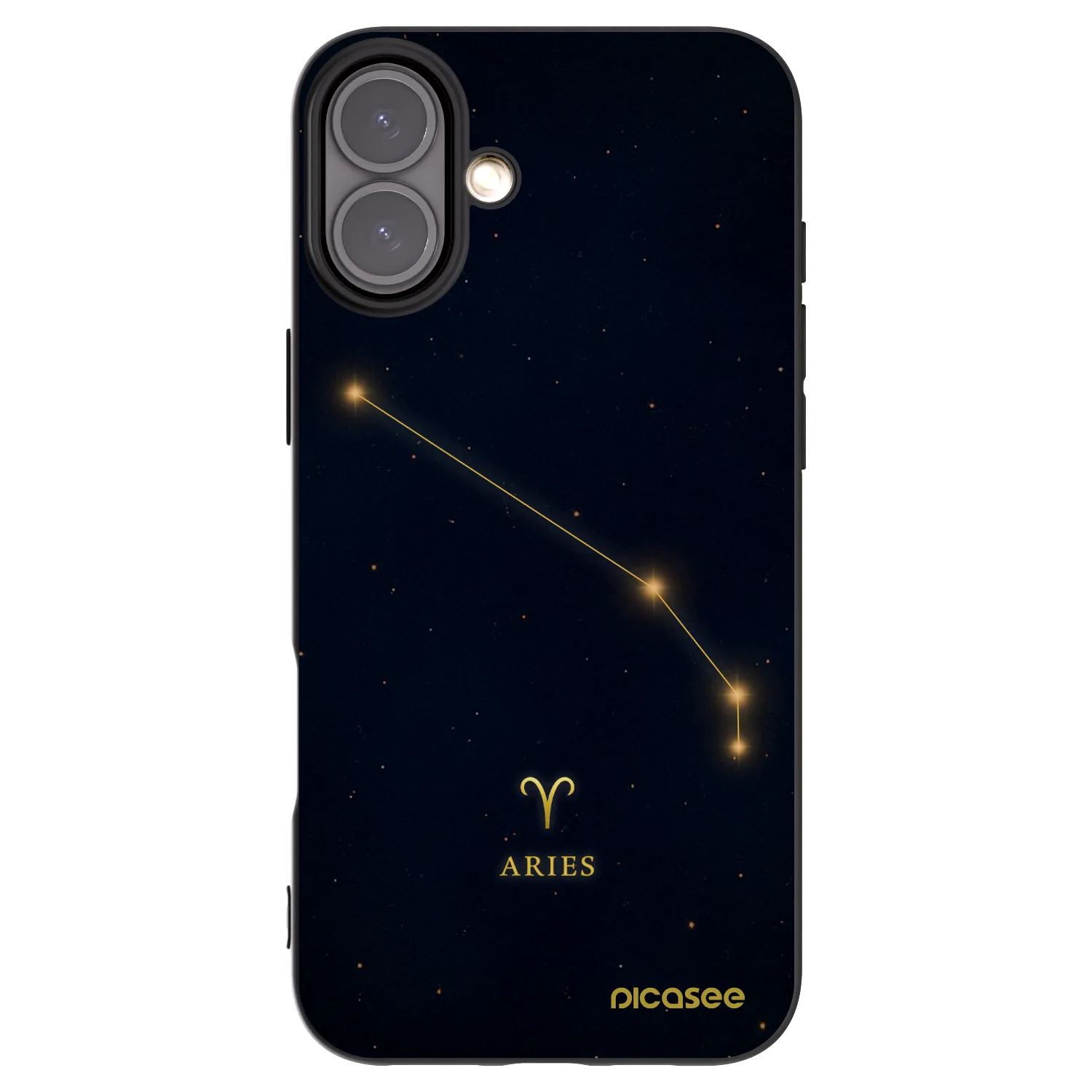 Picasee silikonový černý obal pro Apple iPhone 16 Plus - ARIES