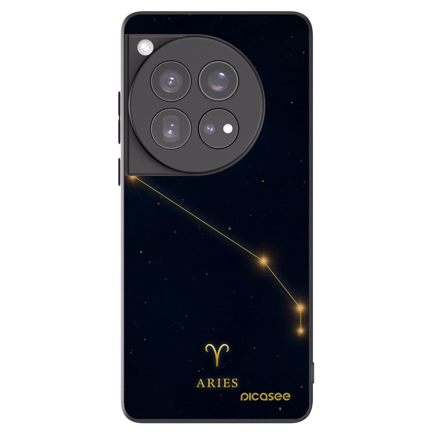 Picasee silikonový černý obal pro OnePlus 12 5G - ARIES
