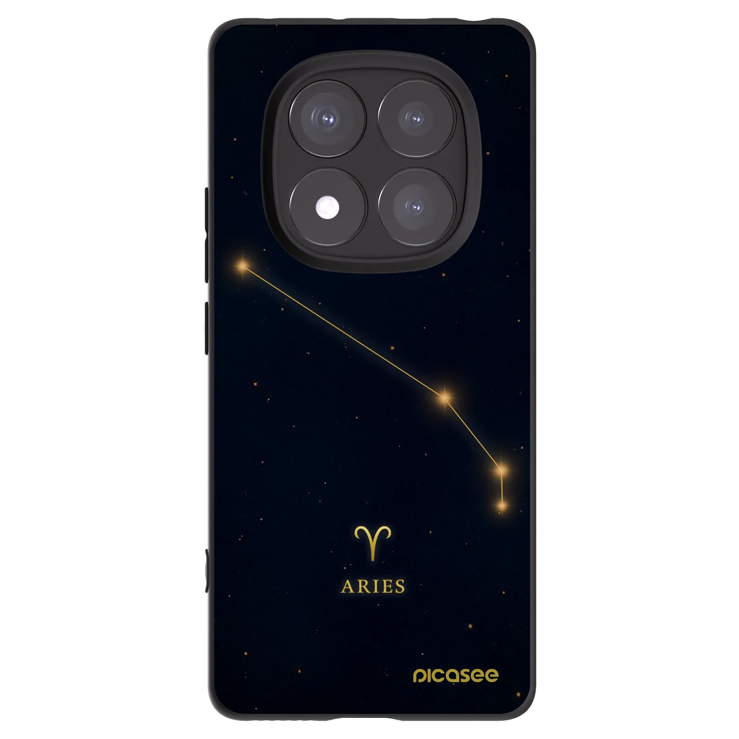 Picasee silikonový černý obal pro Xiaomi Redmi Note 14 Pro 5G - ARIES