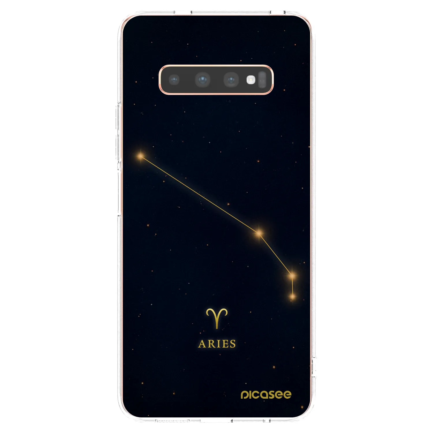 Picasee silikonový průhledný obal pro Samsung Galaxy S10 Plus G975 - ARIES