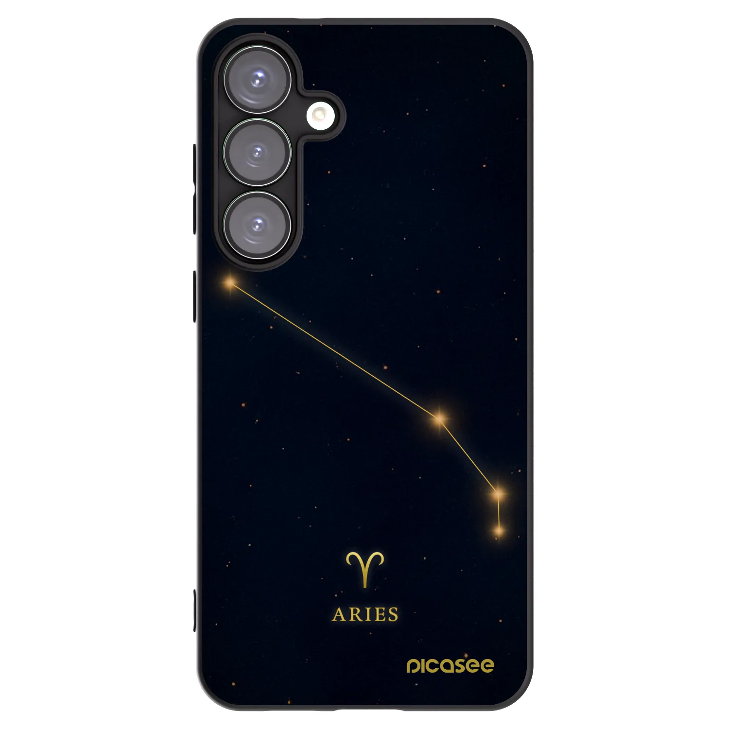 Picasee silikonový černý obal pro Samsung Galaxy S25+ 5G - ARIES