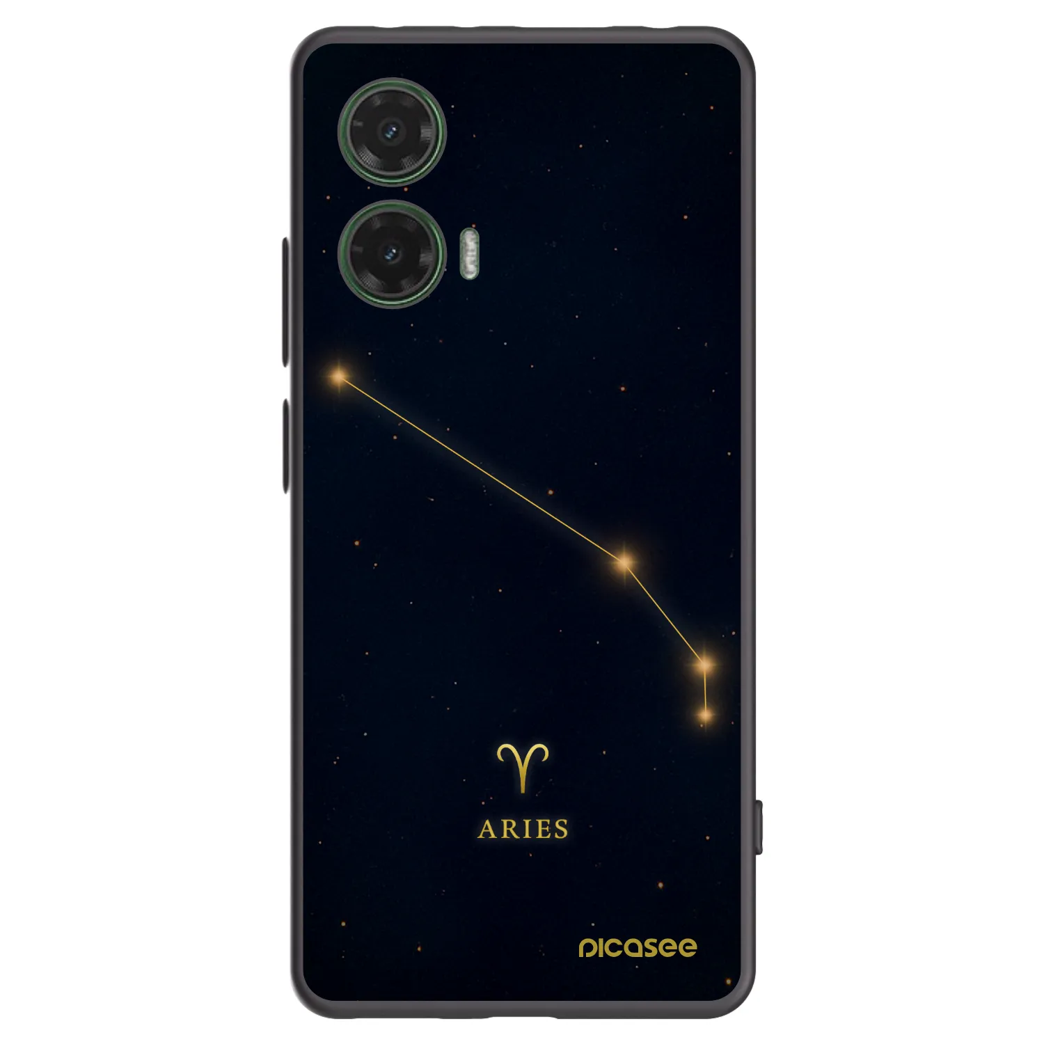 Picasee silikonový černý obal pro Motorola Moto G35 5G - ARIES