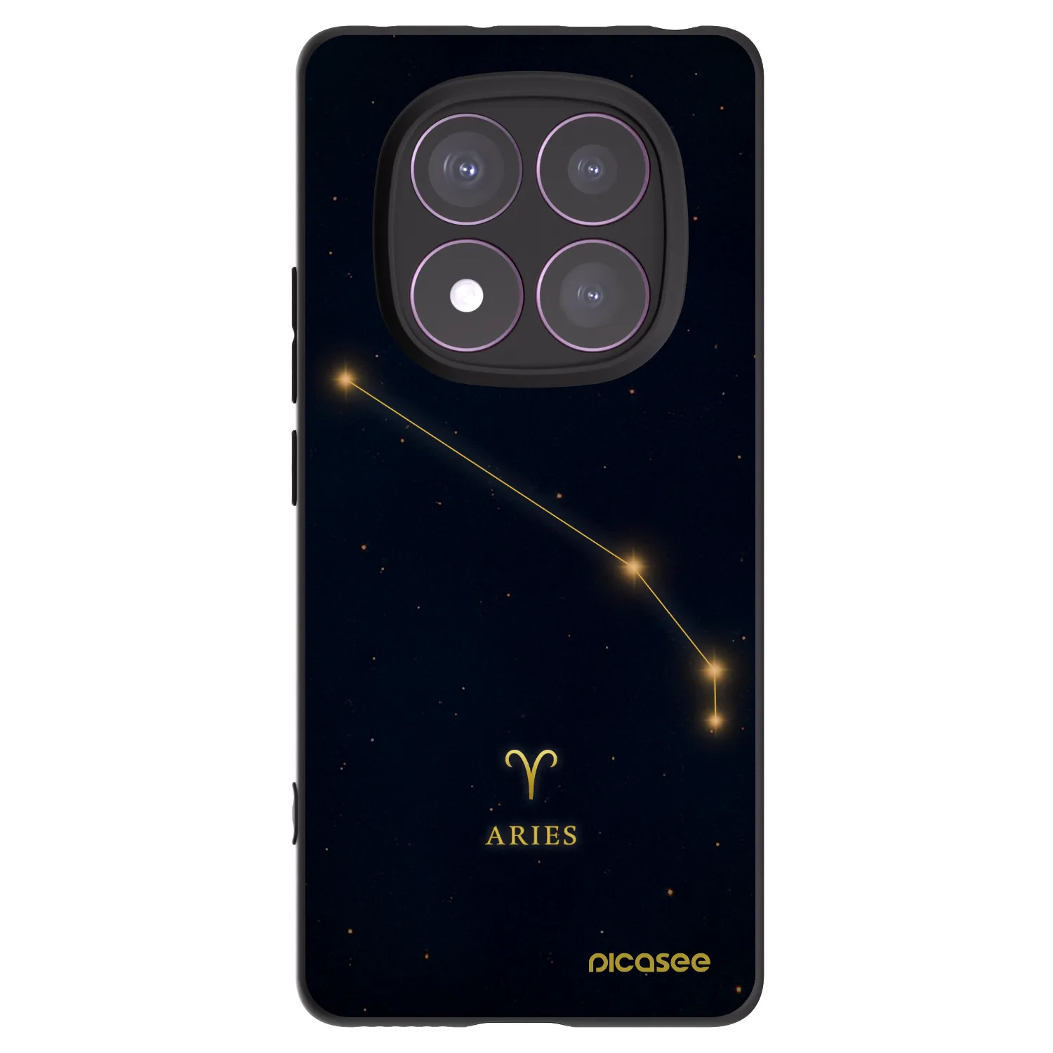 Picasee silikonový černý obal pro Xiaomi Redmi Note 14 Pro 4G - ARIES