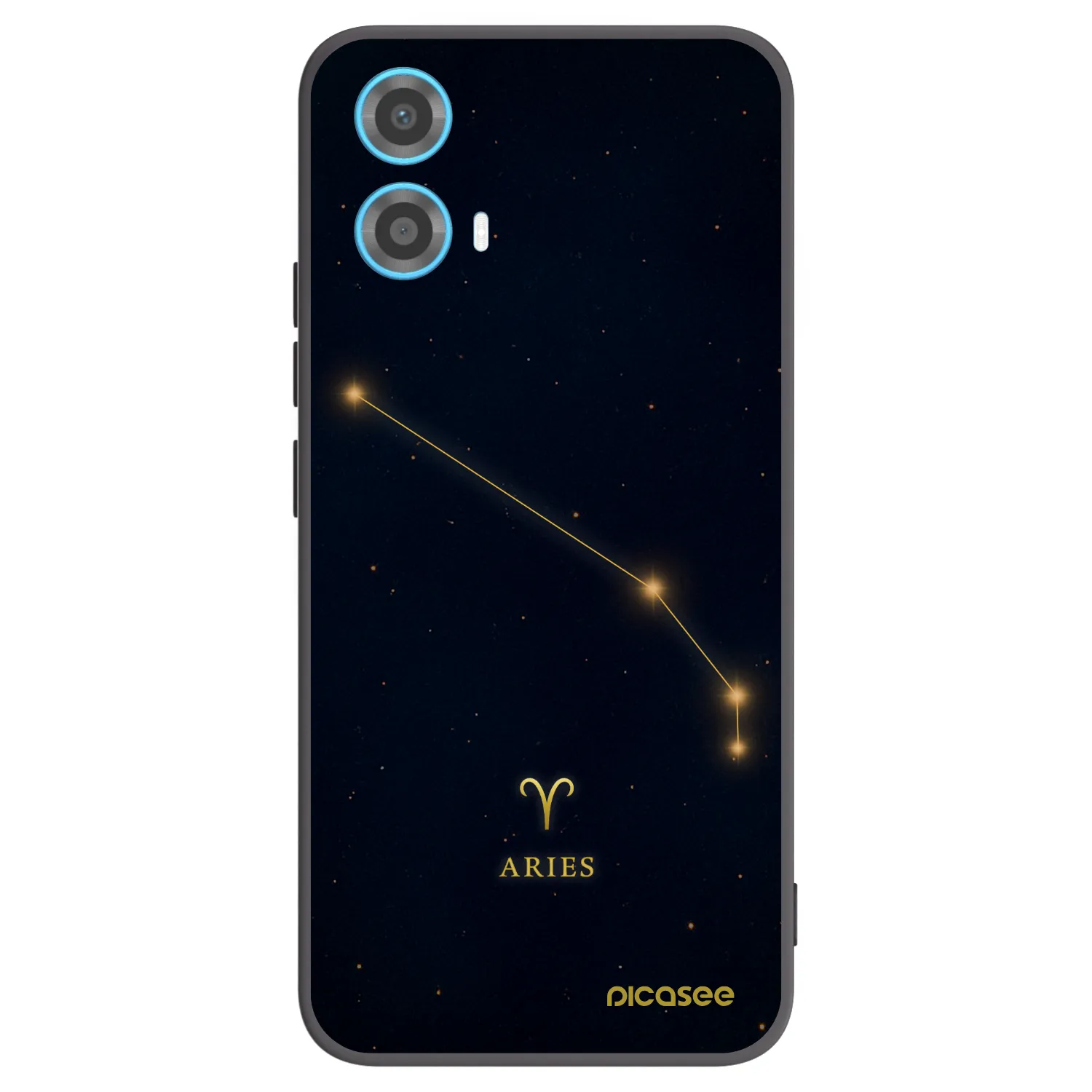 Picasee silikonový černý obal pro Motorola Moto G34 5G - ARIES