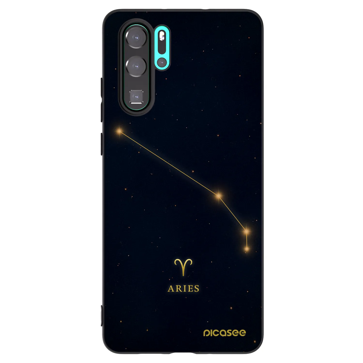 Picasee silikonový černý obal pro Huawei P30 Pro - ARIES