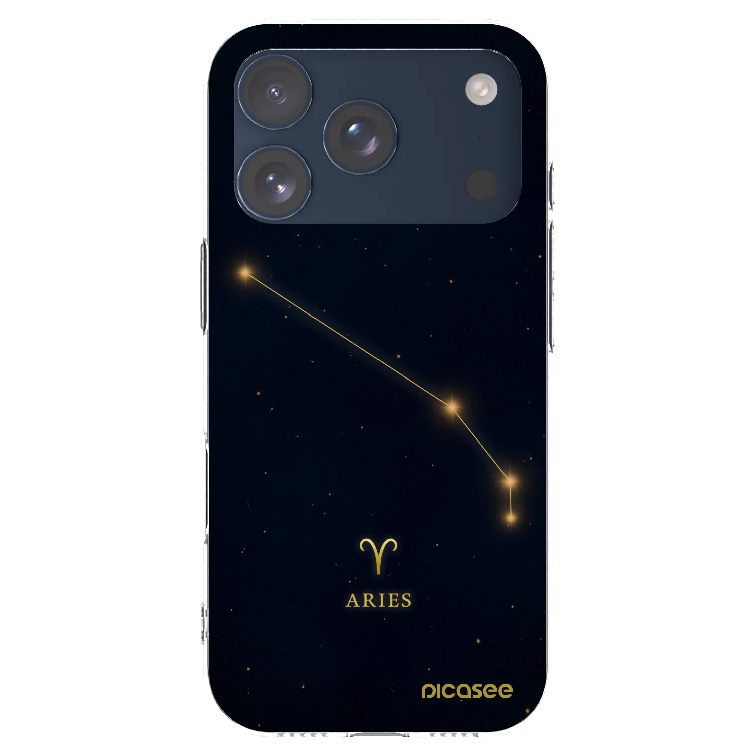 Picasee silikonový průhledný obal pro Apple iPhone 17 Pro - ARIES