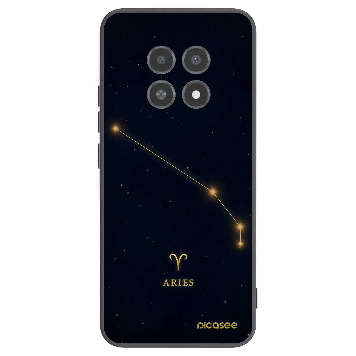 Picasee silikonový černý obal pro Realme 12X - ARIES