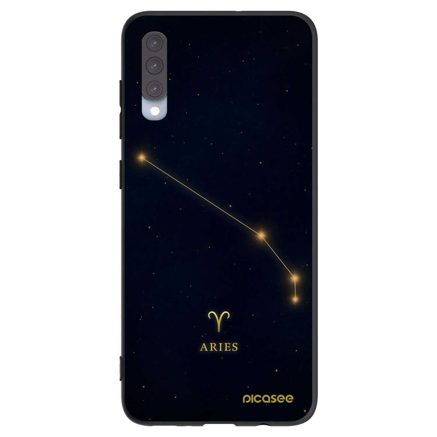 Picasee silikonový černý obal pro Samsung Galaxy A70 A705F - ARIES