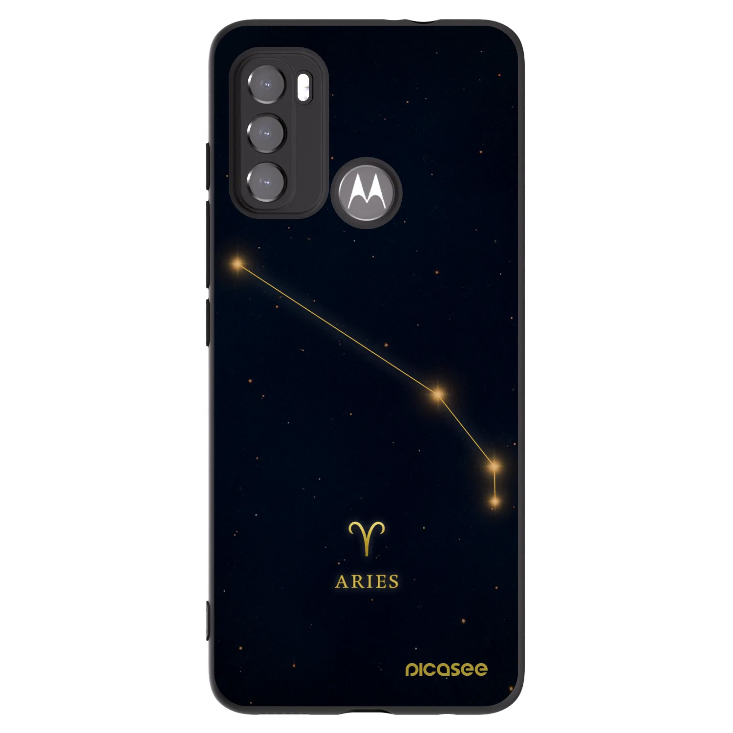 Picasee silikonový černý obal pro Motorola Edge 60 5G - ARIES