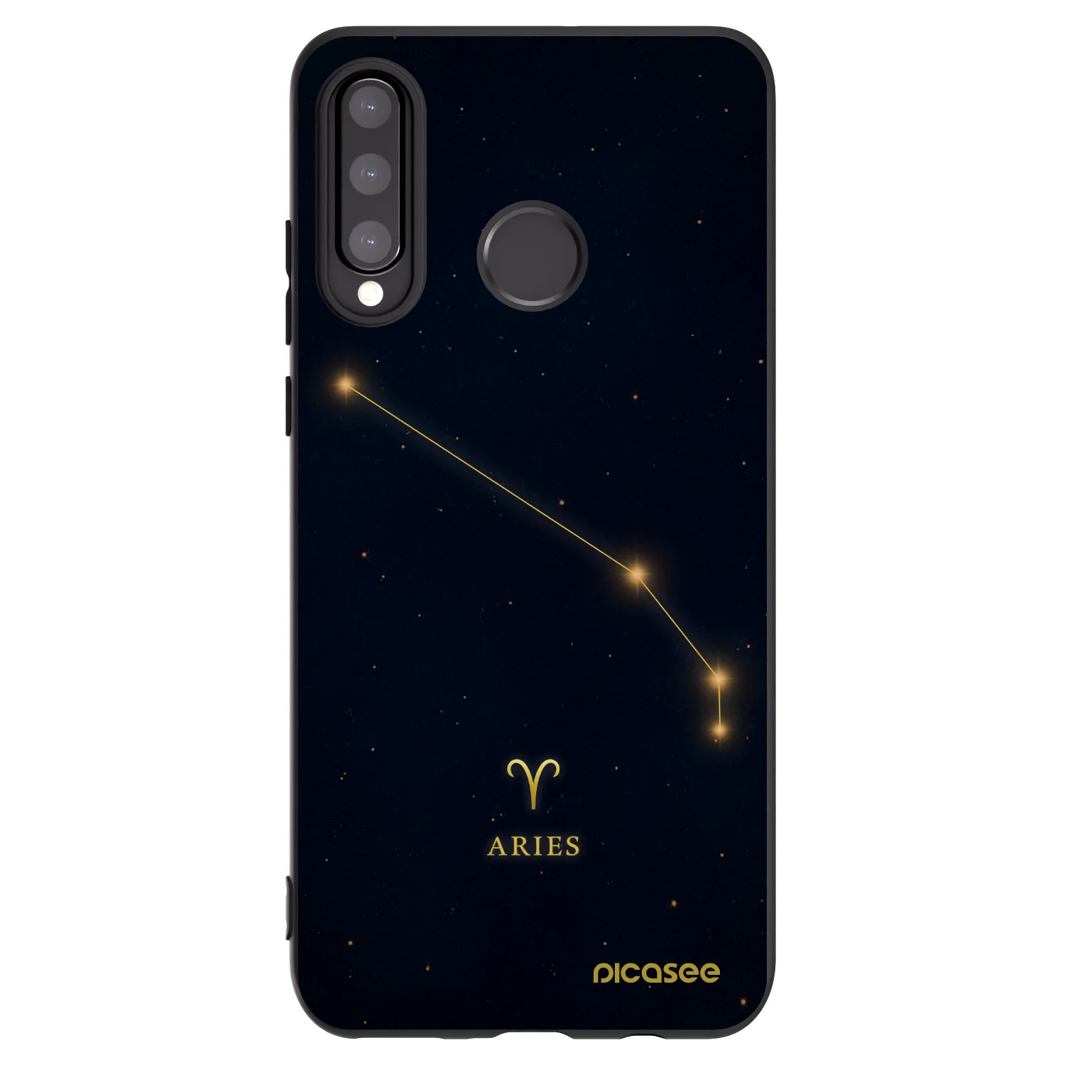 Picasee silikonový černý obal pro Huawei P30 Lite - ARIES