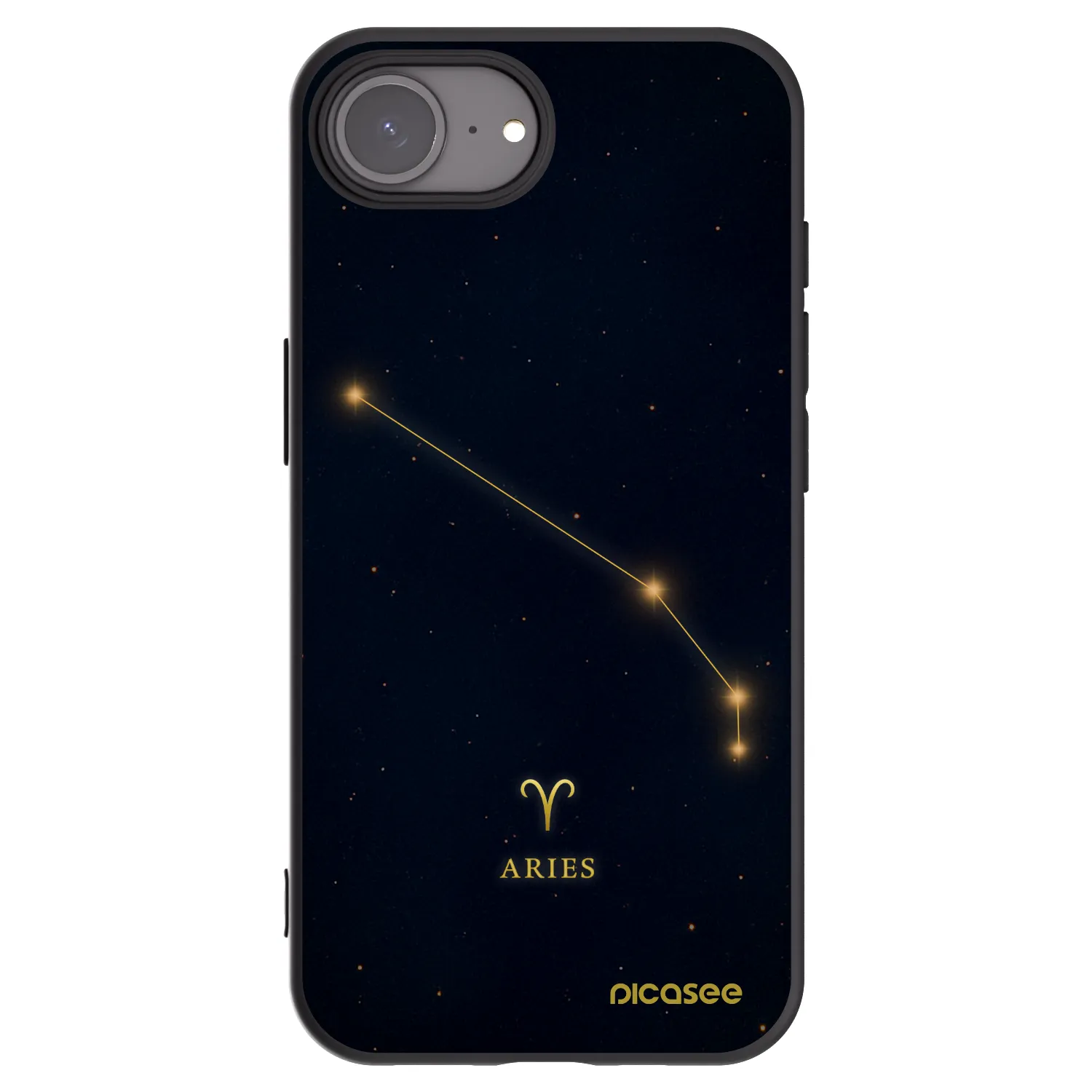 Picasee silikonový černý obal pro Apple iPhone 17e - ARIES