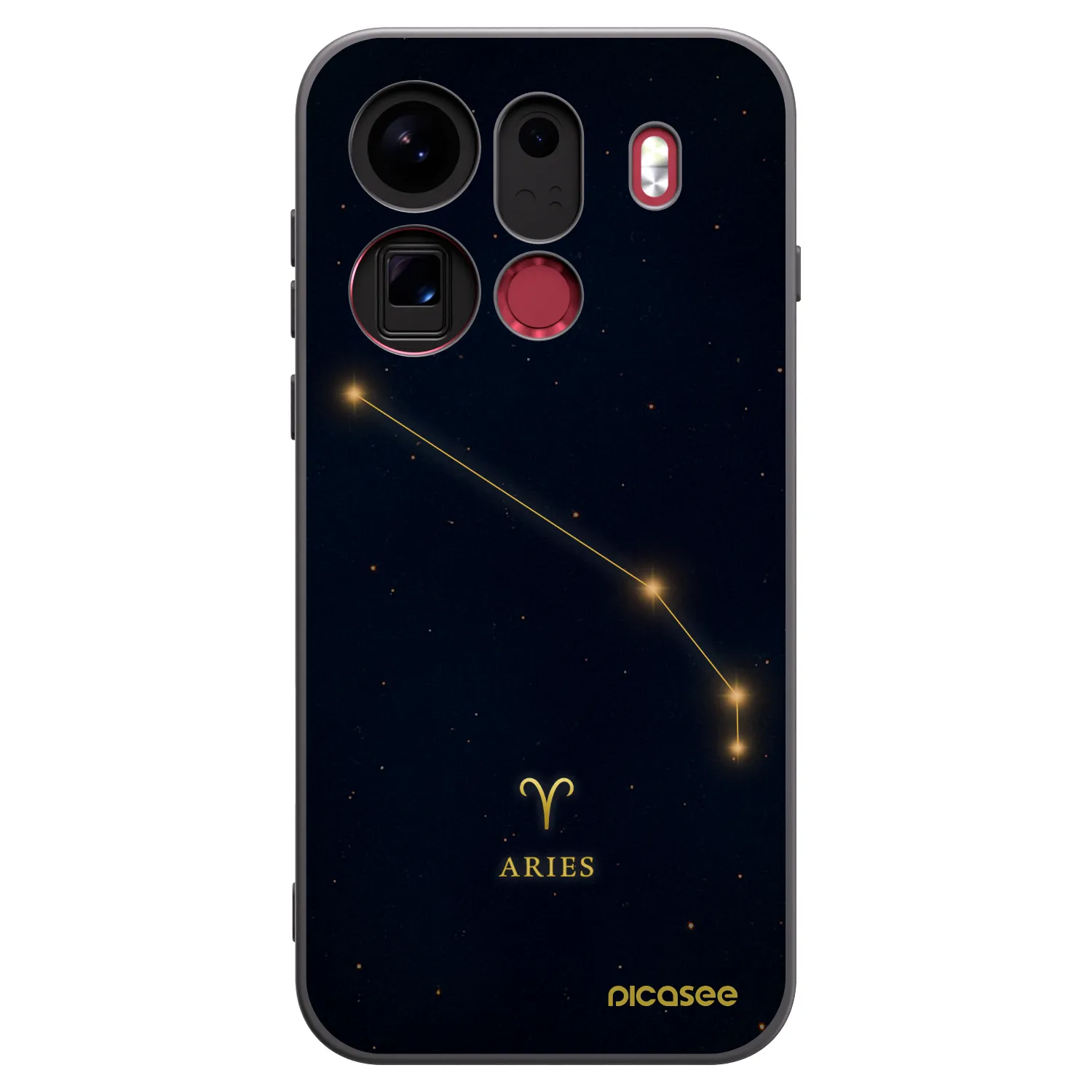 Picasee silikonový černý obal pro OPPO Find X9 Pro - ARIES