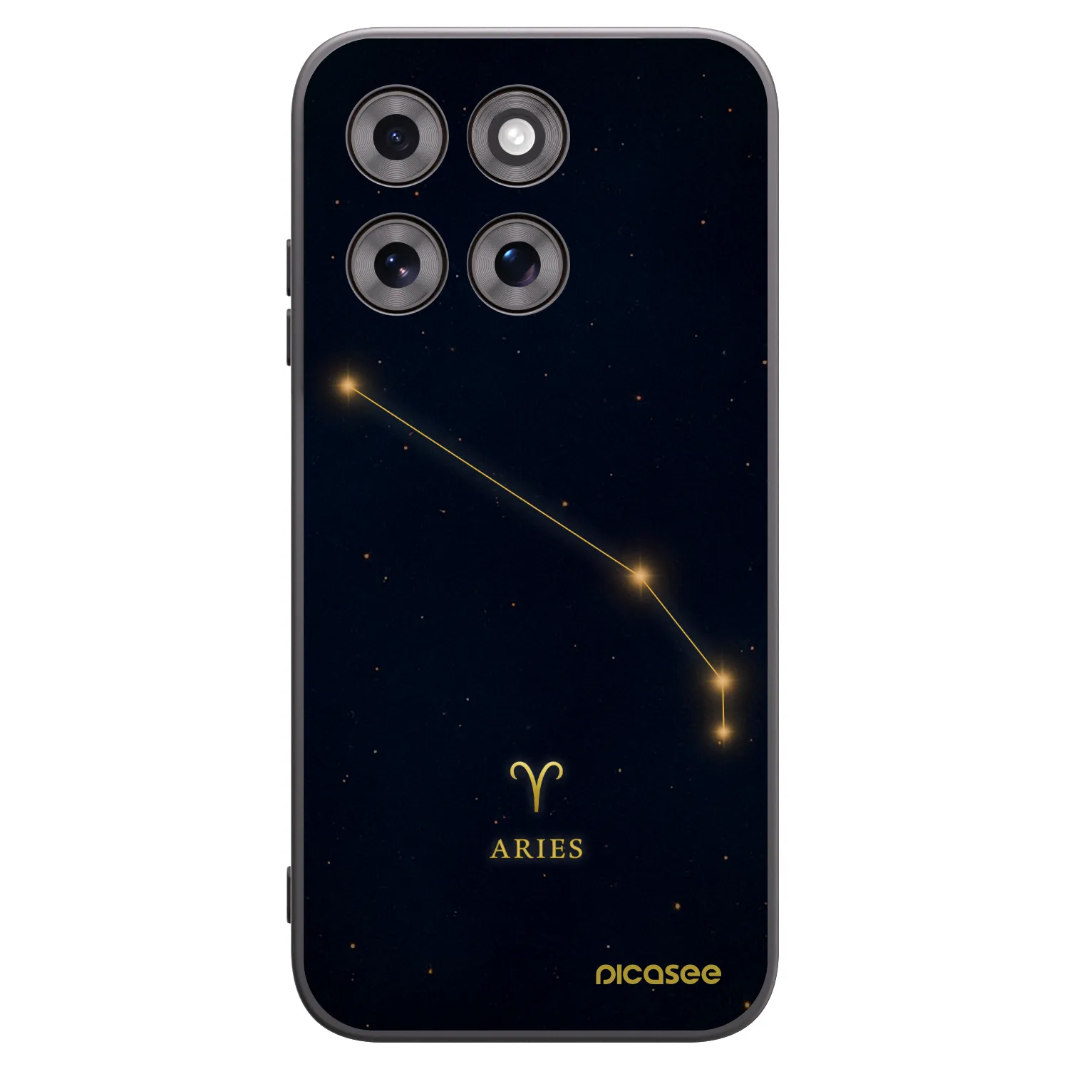 Picasee silikonový černý obal pro Motorola Moto G77 - ARIES