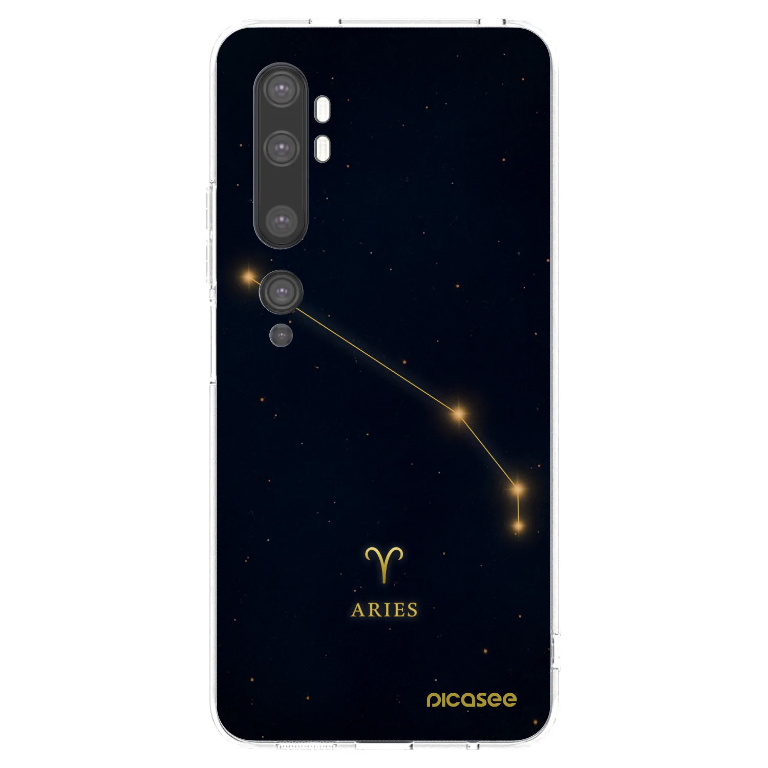 Picasee silikonový průhledný obal pro Xiaomi Mi Note 10 (Pro) - ARIES