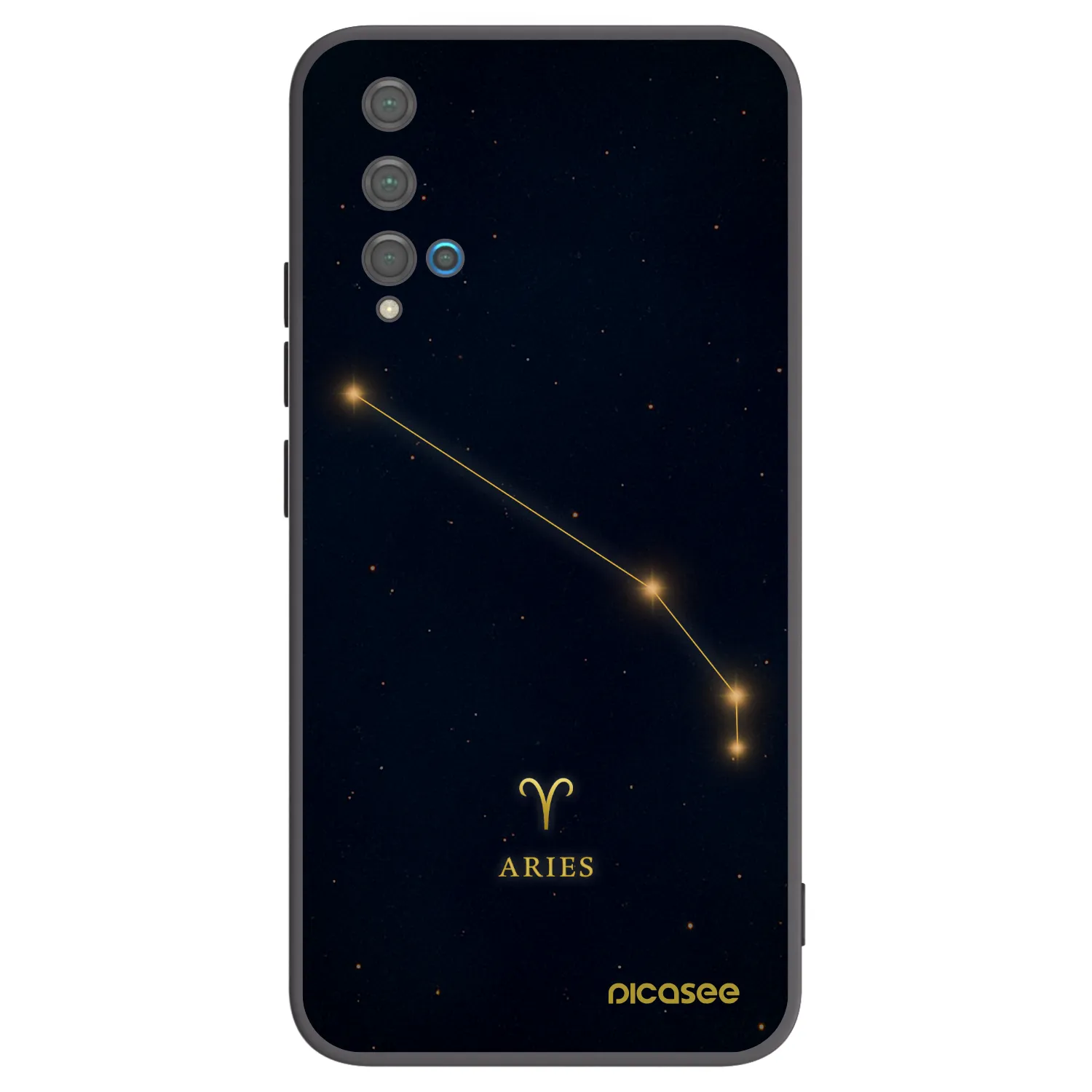 Picasee silikonový černý obal pro Huawei Nova 5T - ARIES