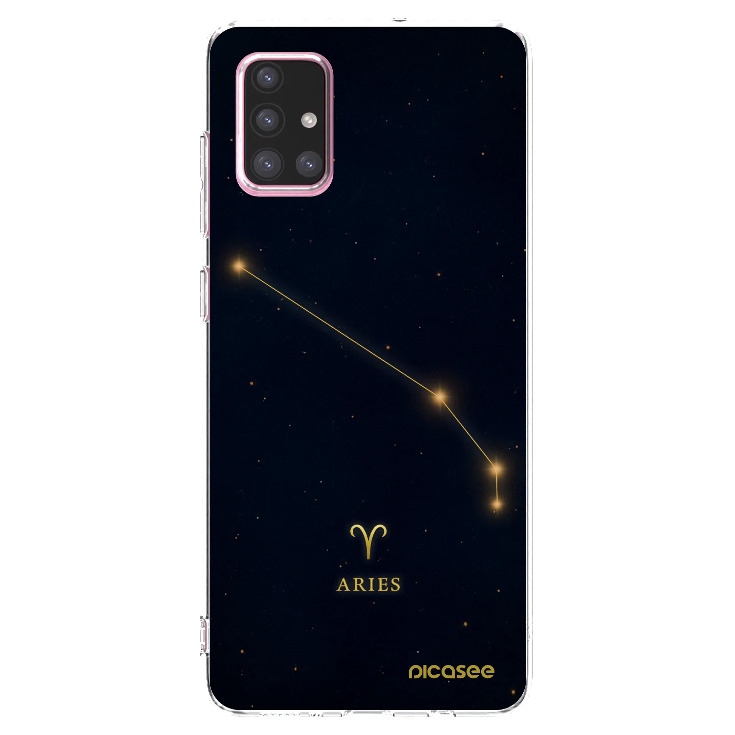 Picasee silikonový průhledný obal pro Samsung Galaxy A71 A715F - ARIES
