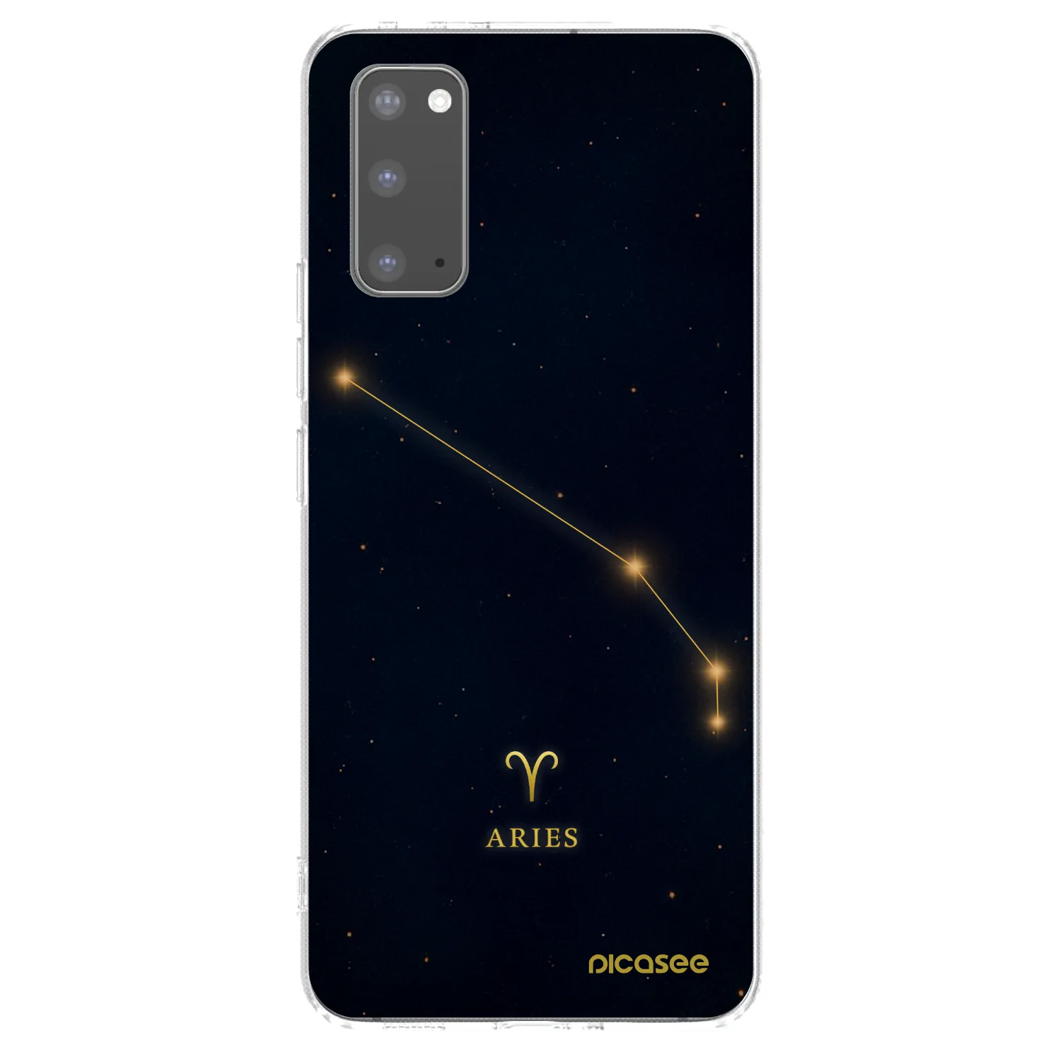Picasee silikonový průhledný obal pro Samsung Galaxy S20 G980F - ARIES