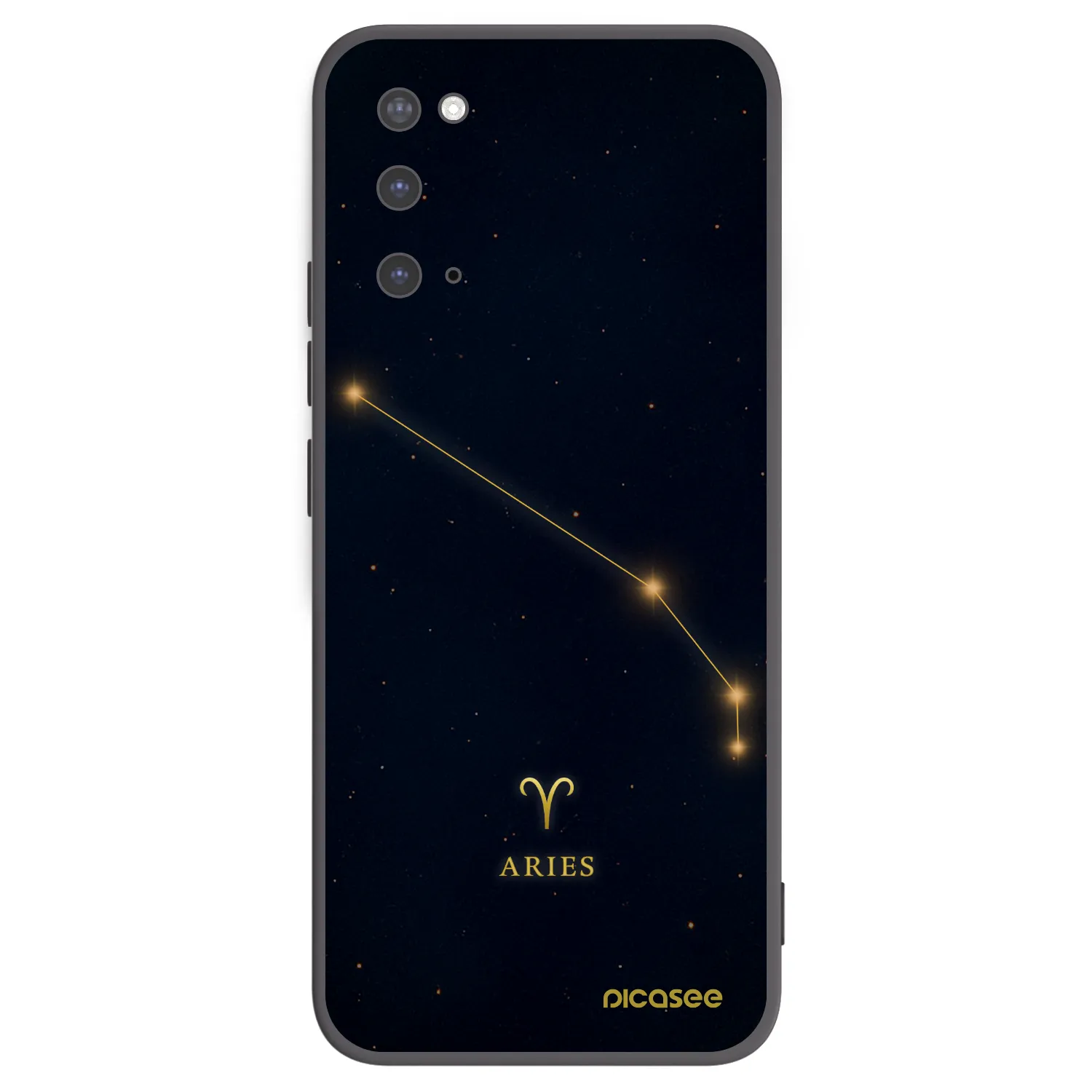 Picasee silikonový černý obal pro Samsung Galaxy S20 G980F - ARIES