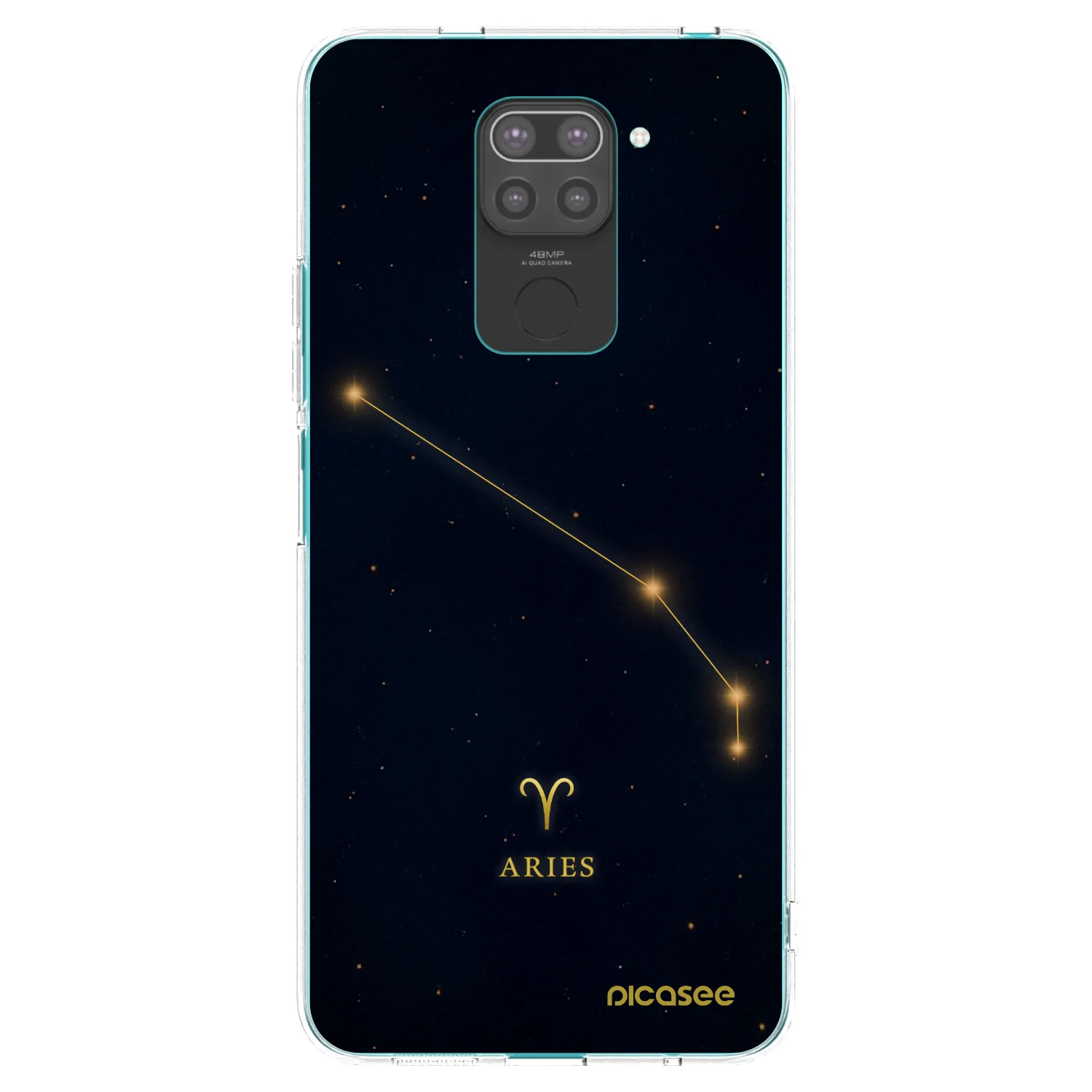 Picasee silikonový černý obal pro Xiaomi Redmi Note 9 - ARIES