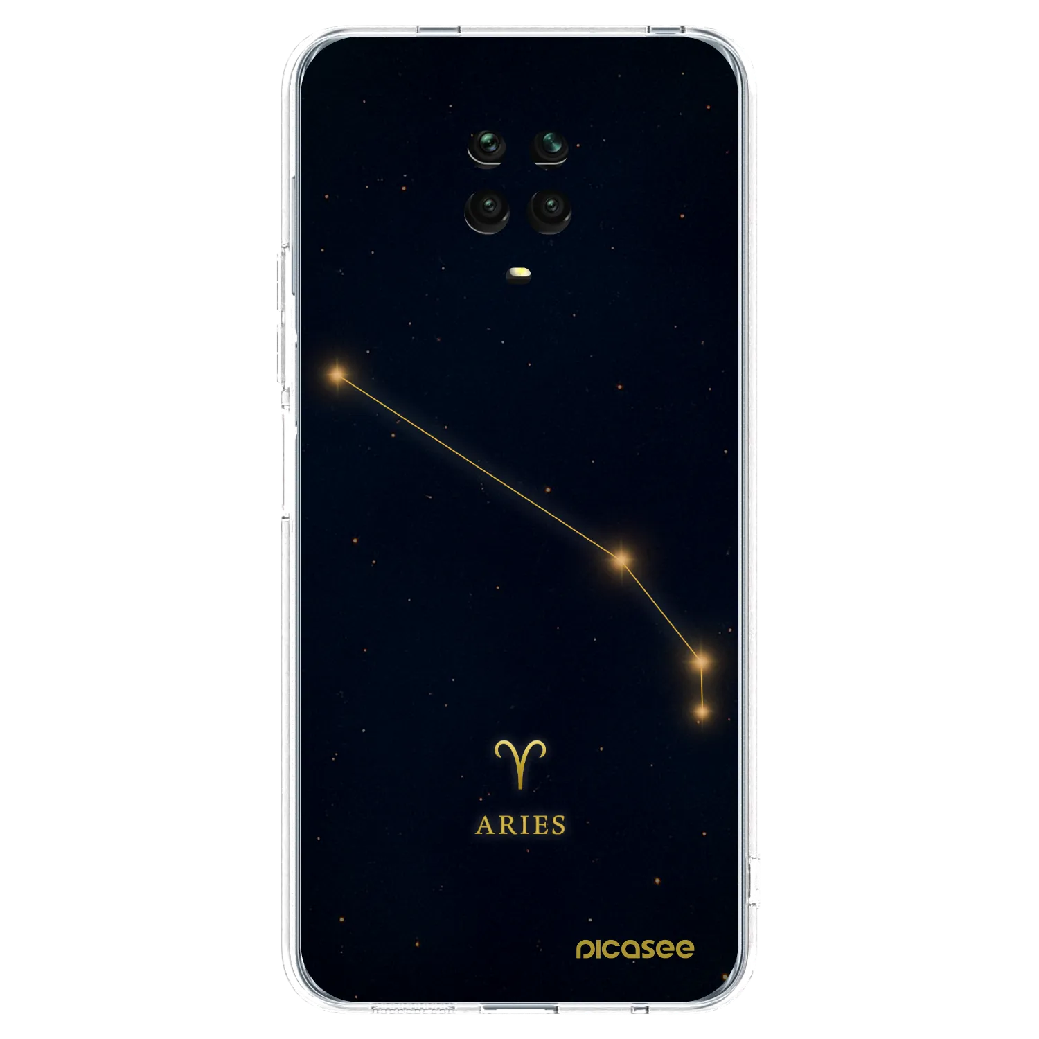 Picasee silikonový průhledný obal pro Xiaomi Redmi Note 9S - ARIES