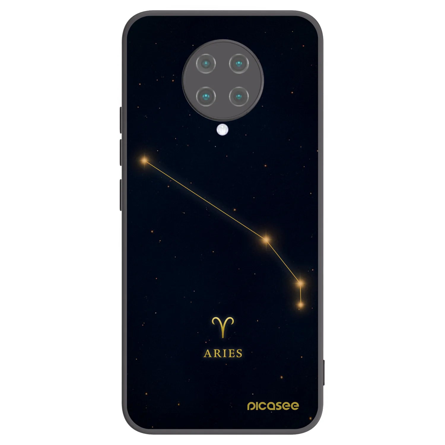 Picasee silikonový černý obal pro Xiaomi Poco F2 Pro - ARIES