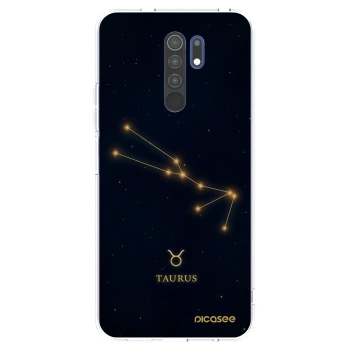 Picasee silikonový průhledný obal pro Xiaomi Redmi 9 - TAURUS
