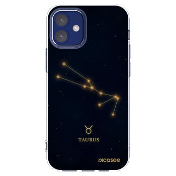Picasee silikonový průhledný obal pro Apple iPhone 12 mini - TAURUS